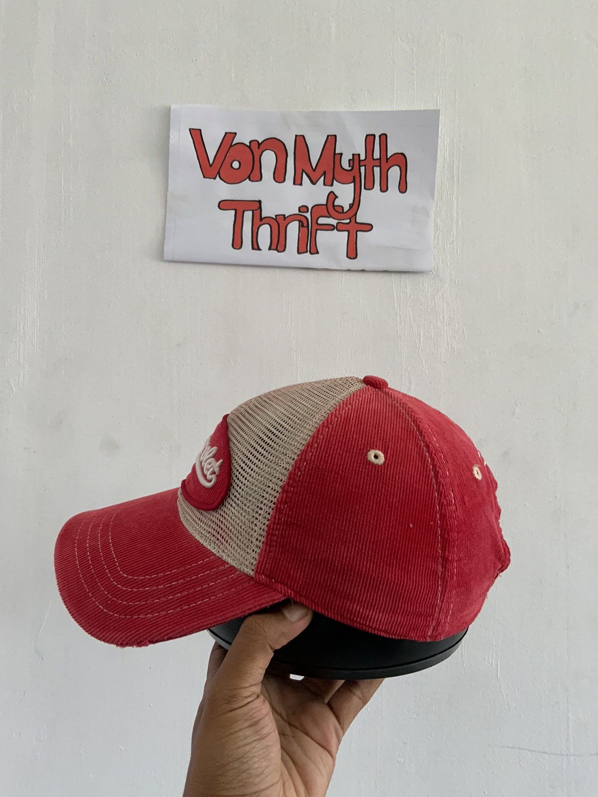 Japanese Brand Vintage Chevrolet Corduroy Hat Cap Size ONE SIZE - 3 Thumbnail