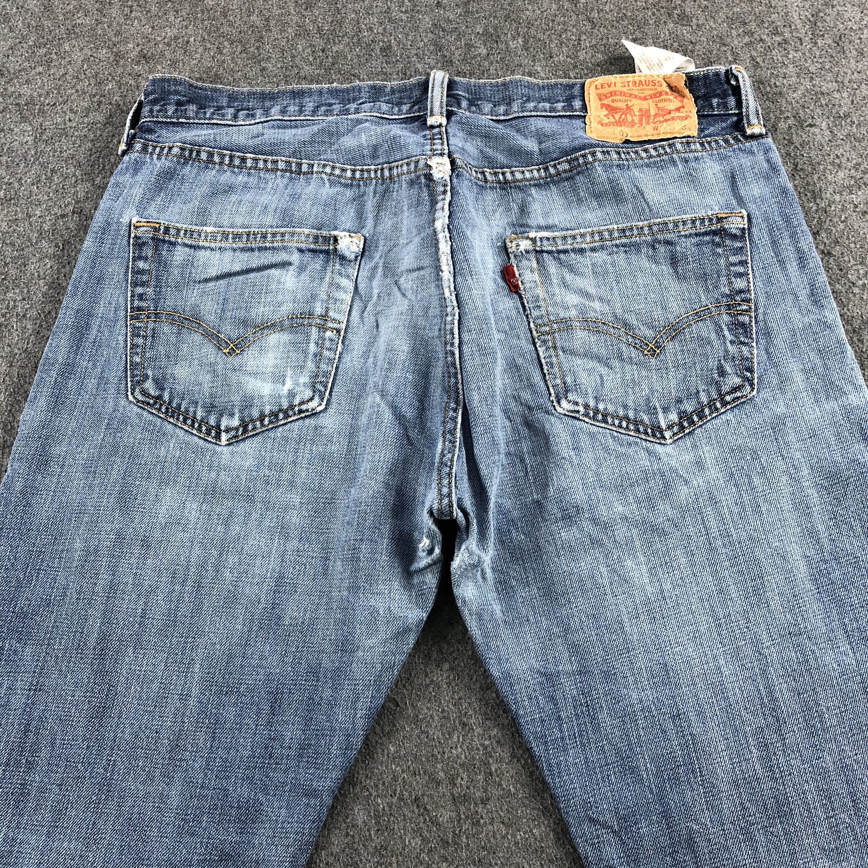 Levi's Vintage Blue Wash Levis 501 Jeans-J2208 Size US 33 - 4 Thumbnail