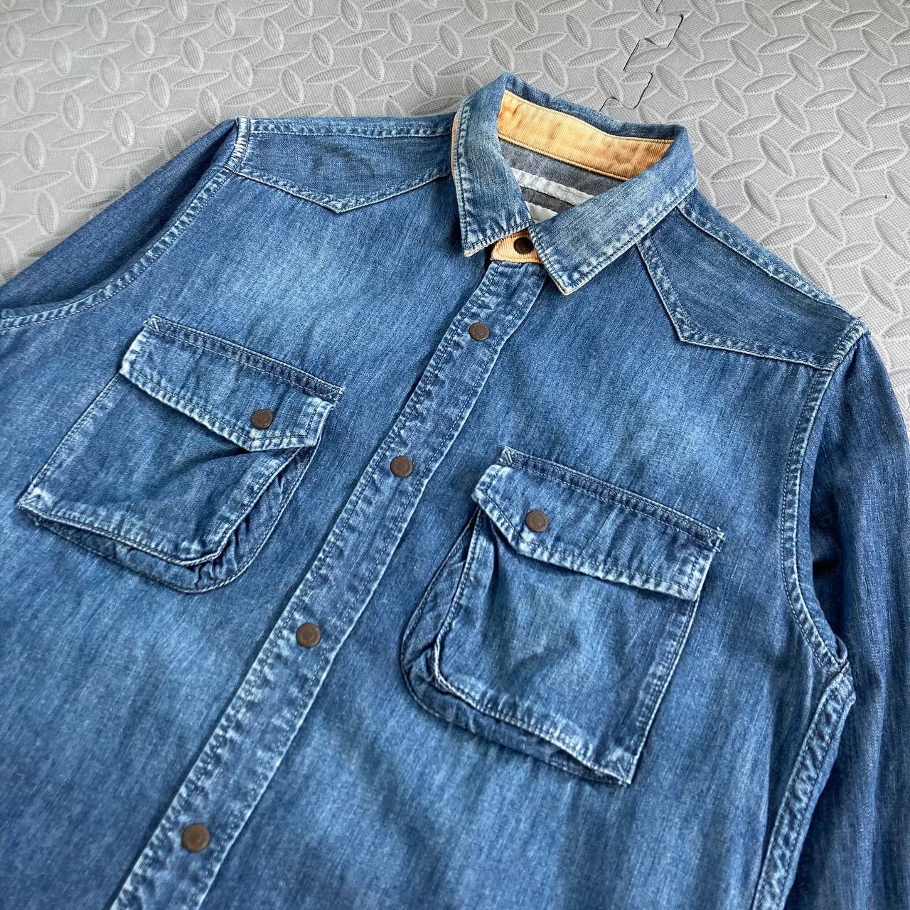 White Mountaineering A/W13 Denim Buttoned Shirt Size US S / EU 44-46 / 1 - 5 Thumbnail