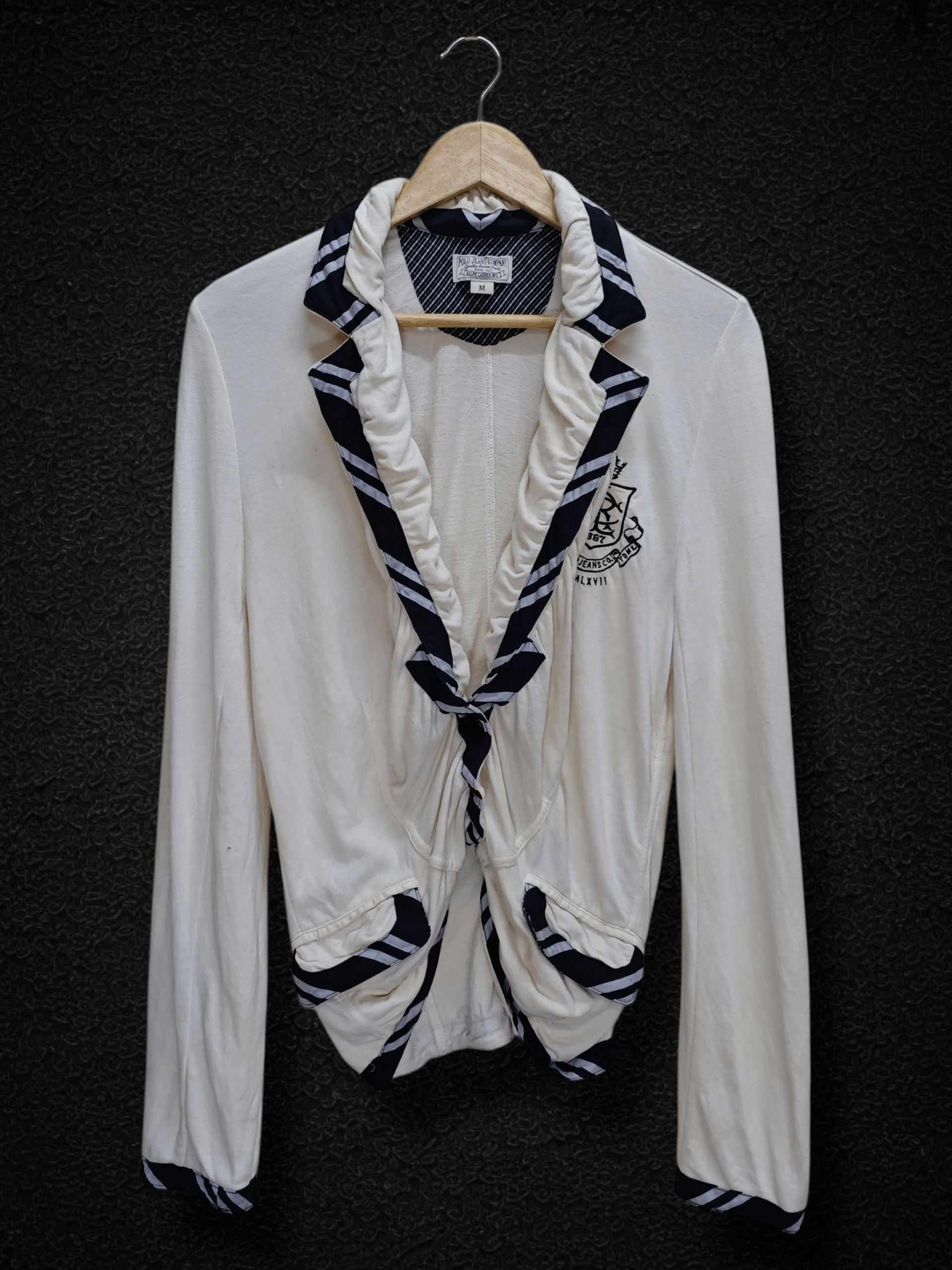 Polo Ralph Lauren PRL POLO JEANS CO. RALPH LAUREN Off White Preppy Blazer M Size M / US 6-8 / IT 42-44 - 1 Thumbnail