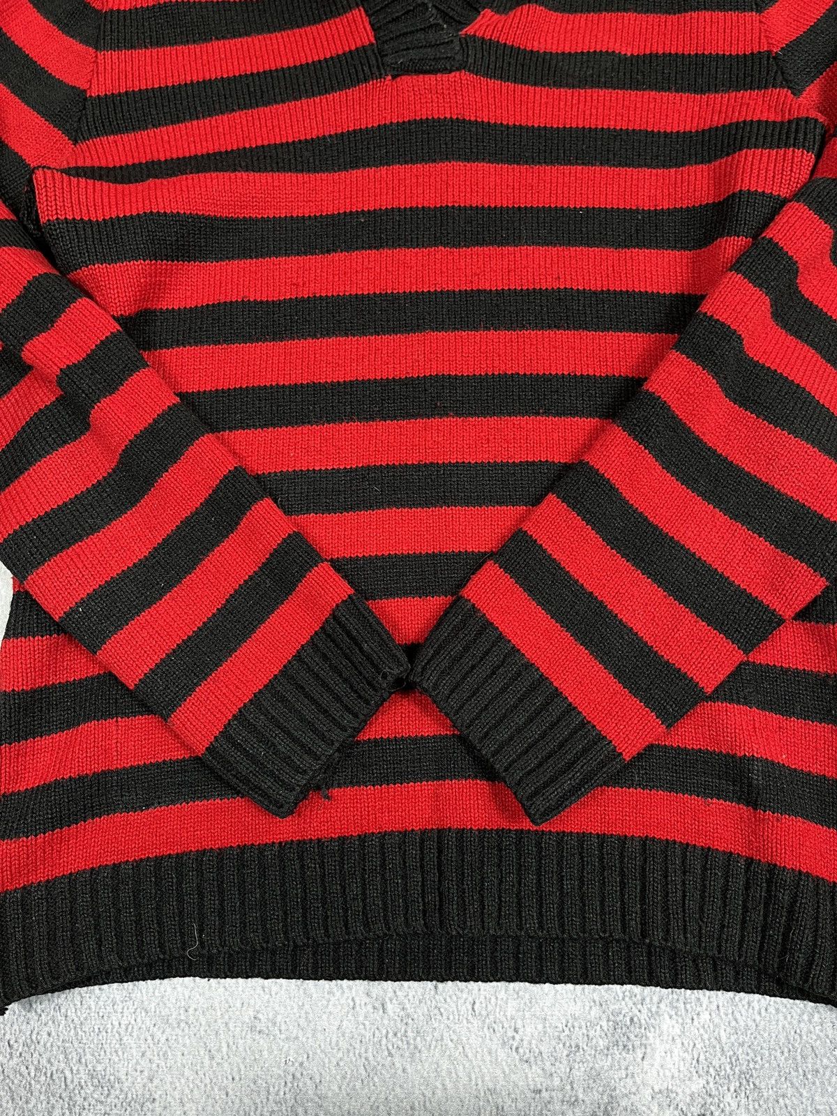 Other Vintage Y2K Japanese striped knit hoodie gothic opium S Size S / US 4 / IT 40 - 2 Thumbnail