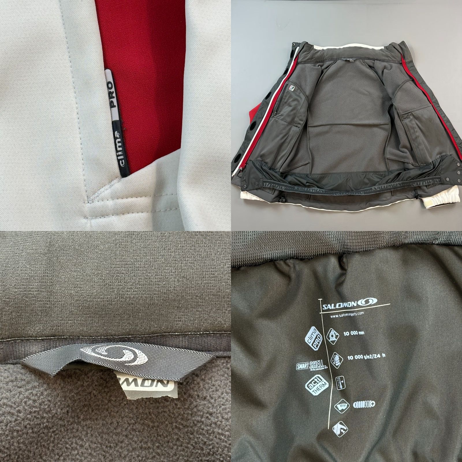 Salomon VINTAGE Salomon Jacket Women’s S White Red Clima Pro Smart Skin Outdoor Y2K Jacket Women’s Small White Red Clima Pro Smart Skin Outdoor Y2K Size S / US 4 / IT 40 - 8 Thumbnail