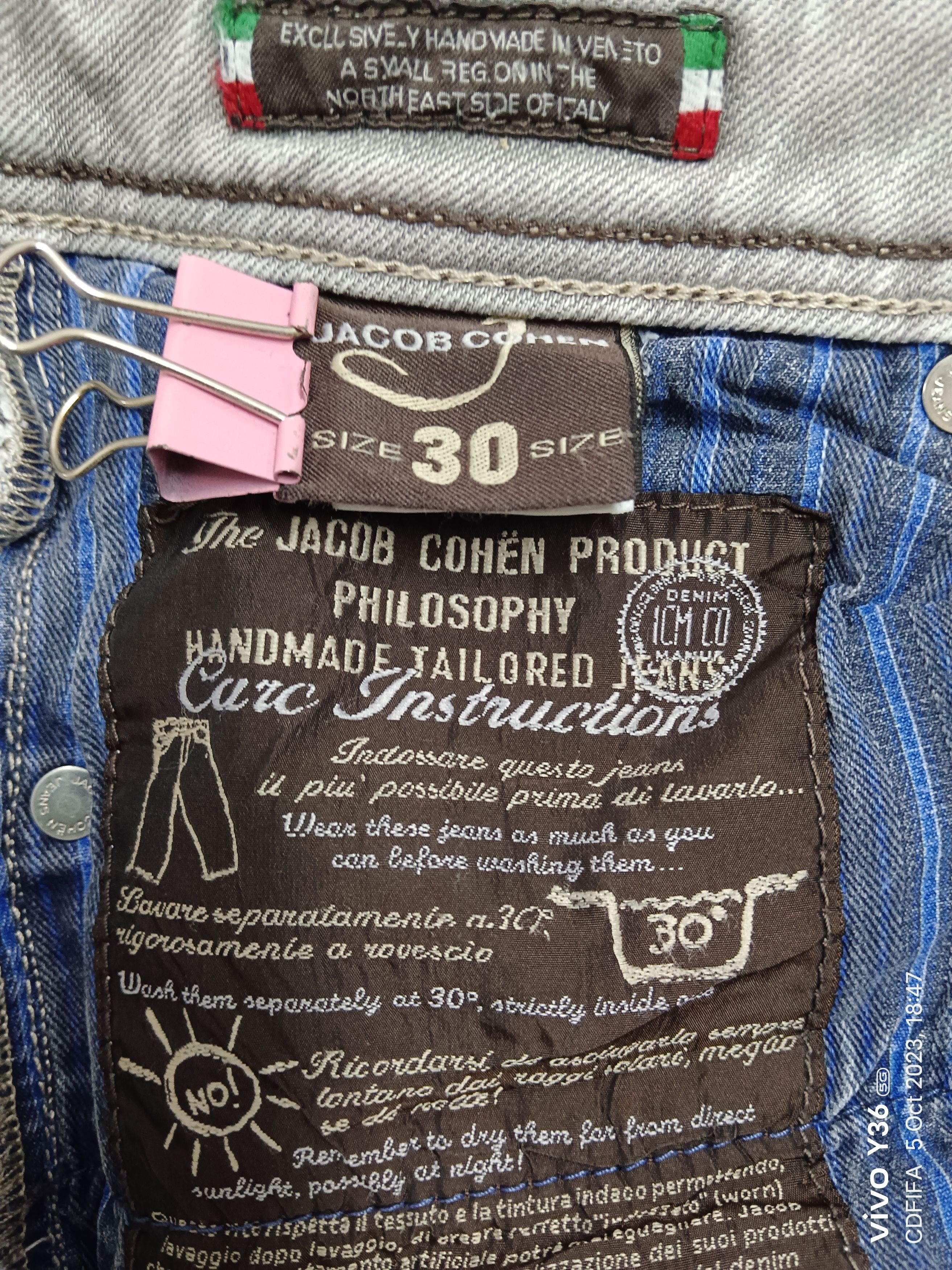 Jacob Cohen Jacob Cohen Rare Luxury Denim Size US 30 / EU 46 - 8 Thumbnail
