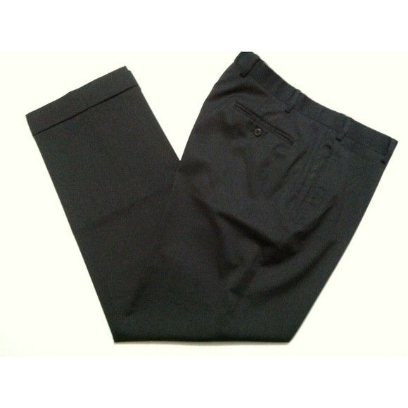 Zanella ZANELLA MENS GRAY 100%WOOL DRESS PANTS SIZE:36/30 Size 36R - 1 Thumbnail