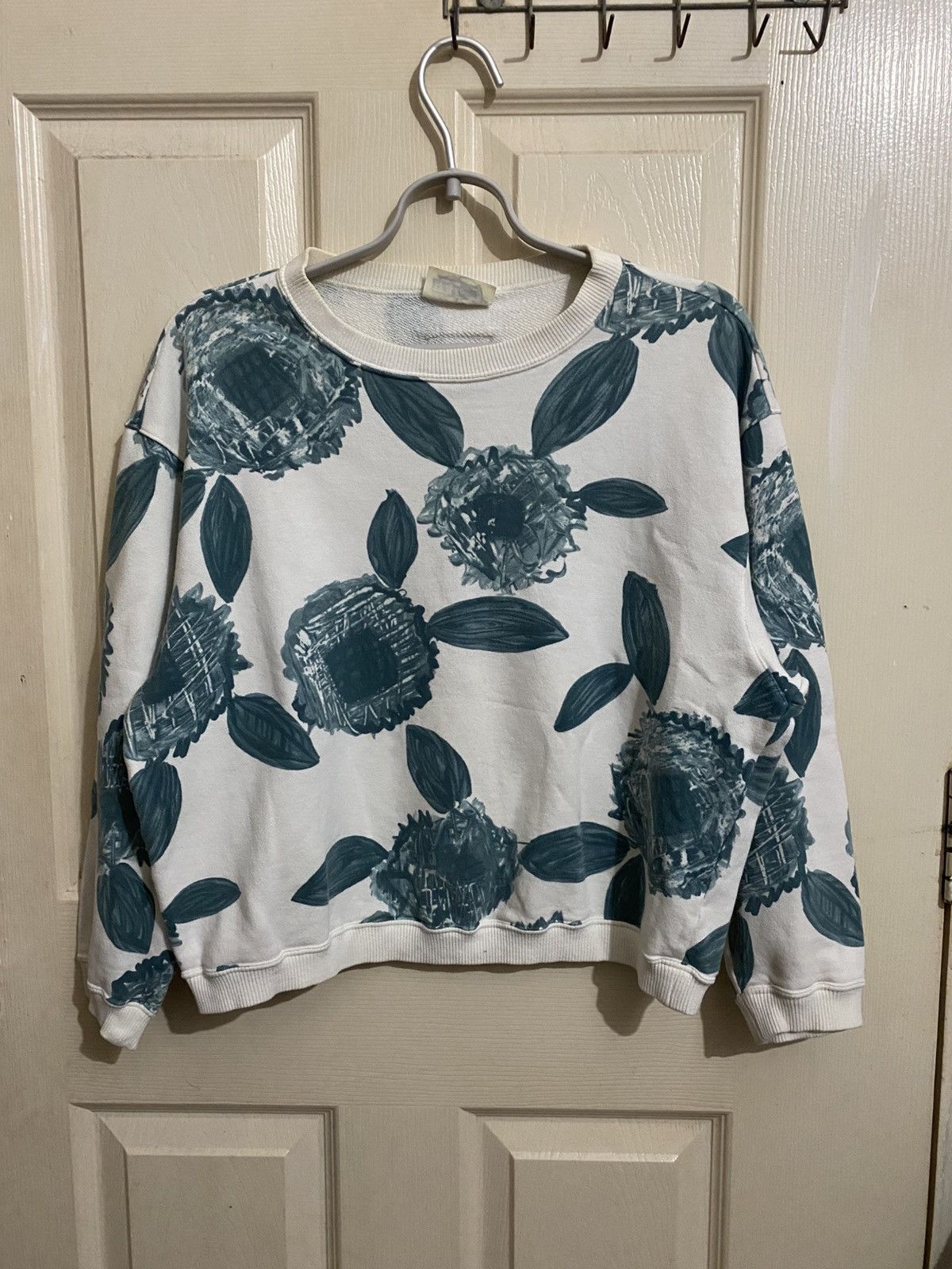 Issey Miyake Vintage HAI Sporting Gear by ISSEY MIYAKE Floral Sweatshirt Size M / US 6-8 / IT 42-44 - 3 Thumbnail