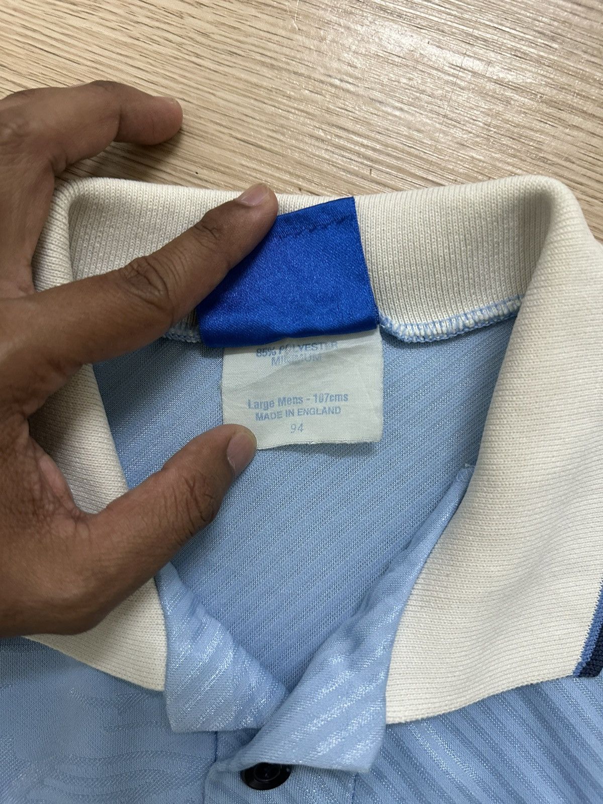 Umbro × Vintage Vintage 1995 Lazio Banca Di Roma Home Kit Umbro Jersey Size US L / EU 52-54 / 3 - 11 Thumbnail