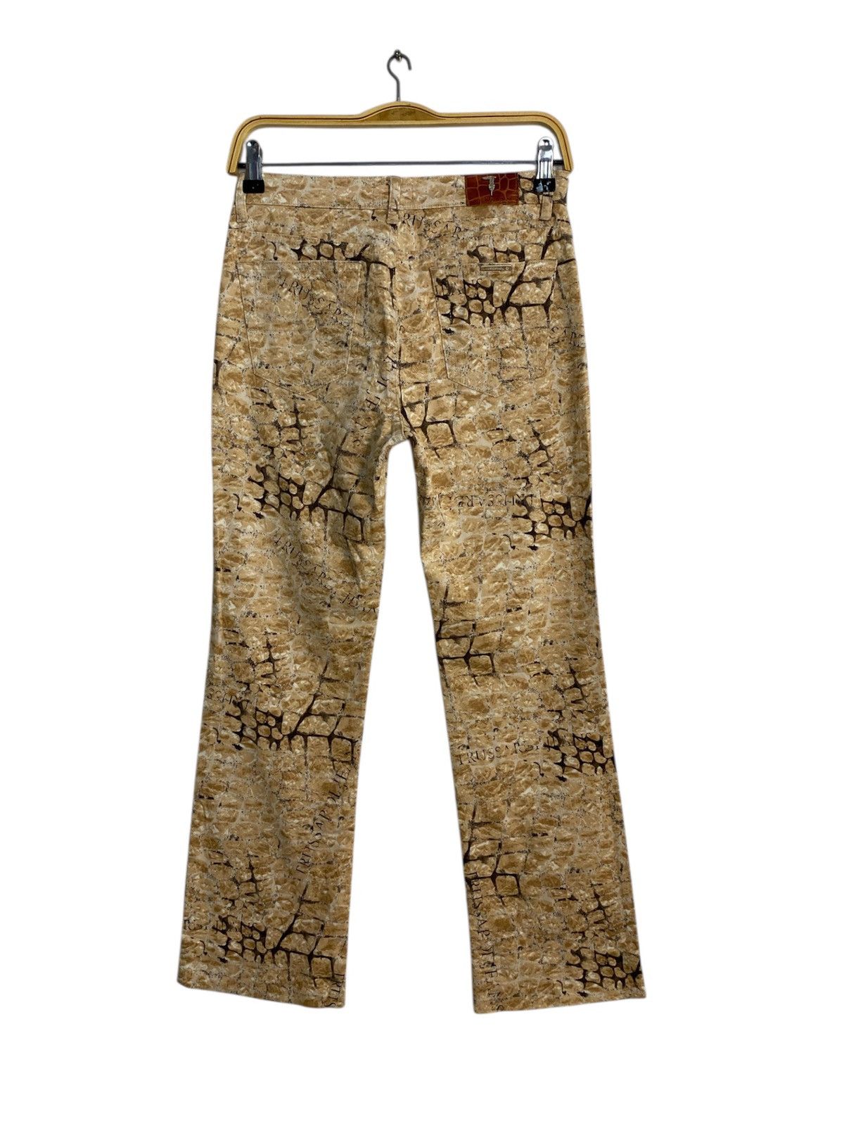 Trussardi Trussardi Jeans Sand Erosion Crocodile Effect Straight Cut Size US 34 / EU 50 - 2 Thumbnail