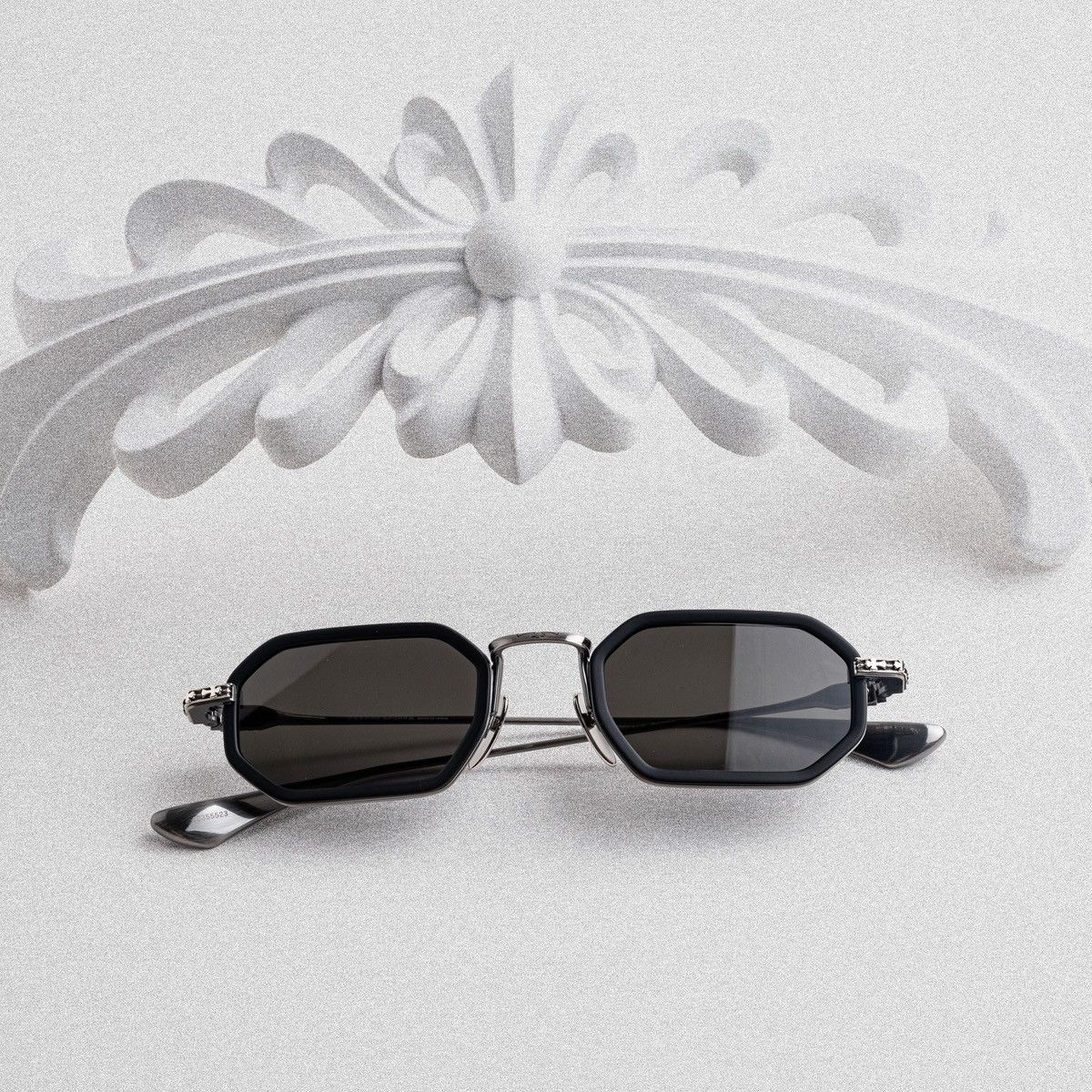 Chrome Hearts CHROME HEARTS STYLIDA MATTE BLACK/PEWTER SUNGLASSES Size ONE SIZE - 6 Thumbnail