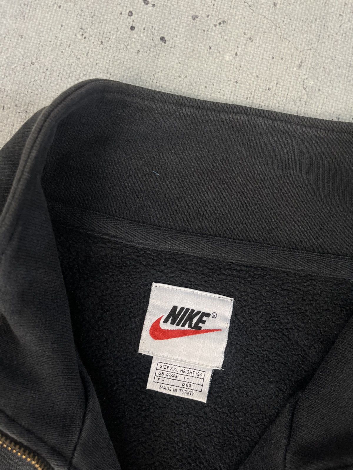 Nike Y2K Vintage Navy Blue Black Zip hoodie sweatshirt Size US XXL / EU 58 / 5 - 3 Thumbnail