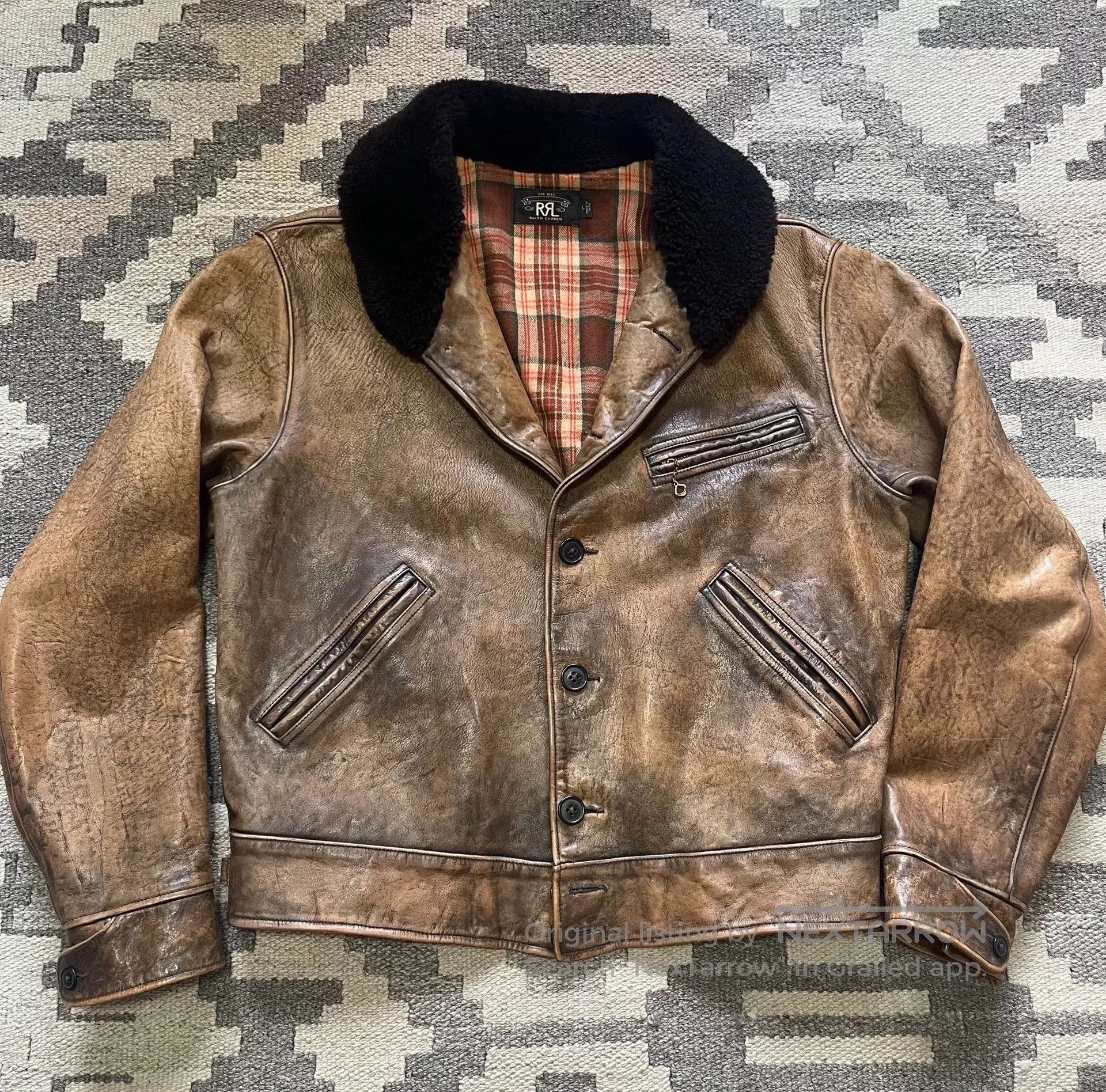 RRL Ralph Lauren RRL Shearling Farm Jacket. Size US L / EU 52-54 / 3 - 1 Thumbnail