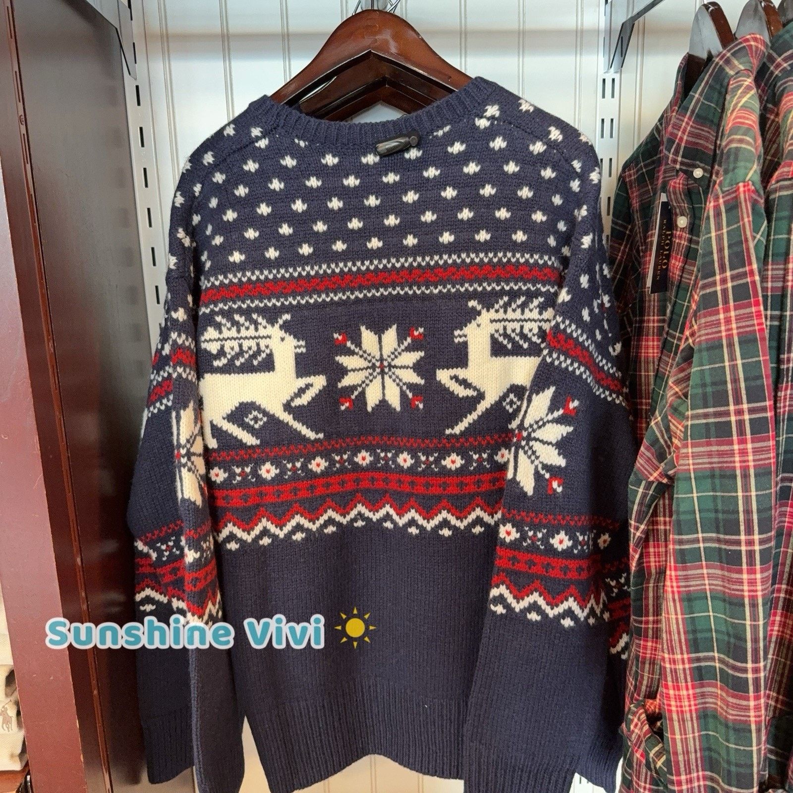 Ralph Lauren Purple Label NWT RALPH LAUREN Men Reindeer Patterned Wool Sweater large Size US L / EU 52-54 / 3 - 4 Thumbnail