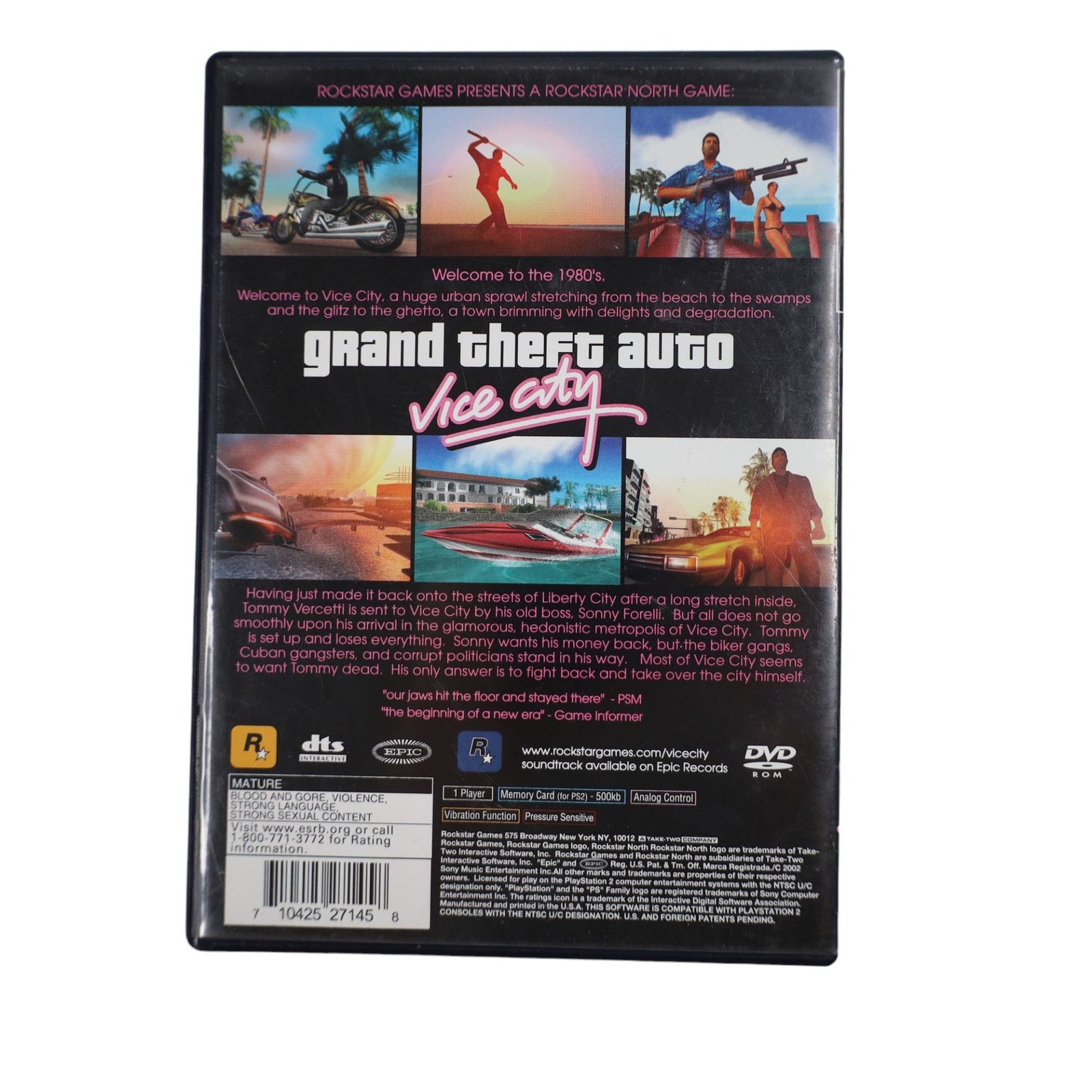 Playstation × Vintage Vintage PlayStation 2 Grand Theft Auto Vice City video Game Size ONE SIZE - 2 Thumbnail