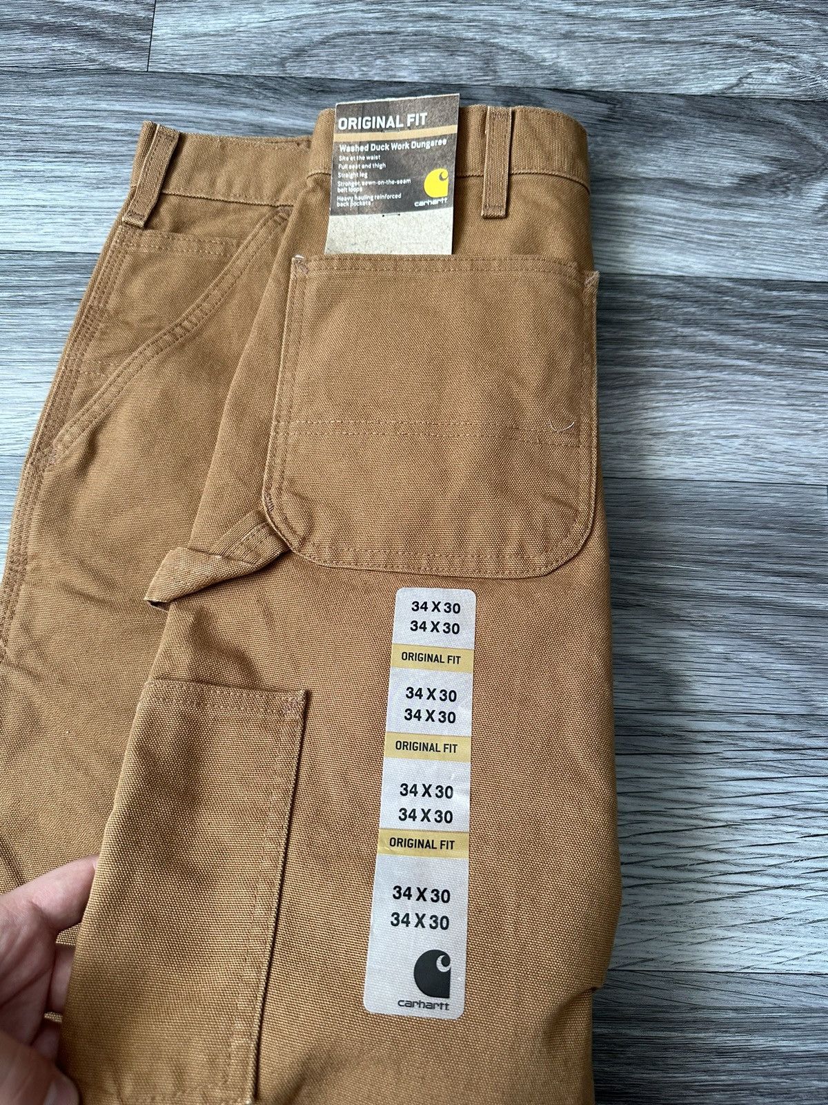 Carhartt × Vintage NEW Carhartt Vintage 34x30 Baggy Tan Carpenter Pants Size US 34 / EU 50 - 5 Thumbnail