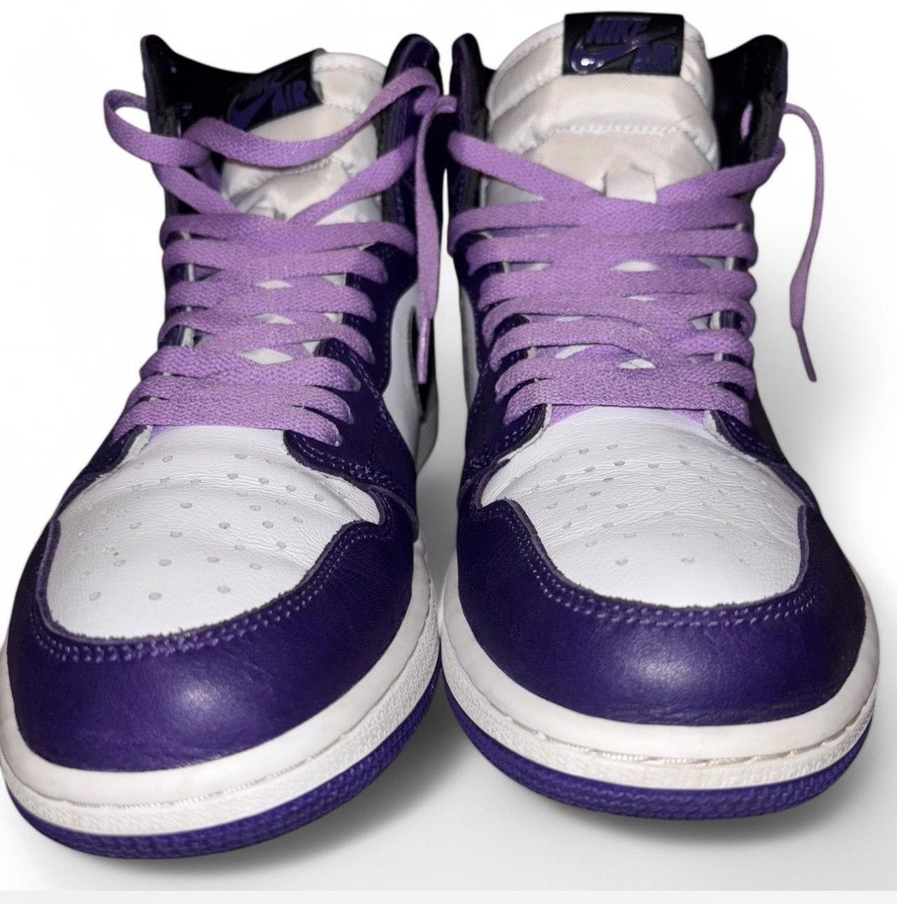Jordan Brand × Nike Air Jordan 1 Retro High Court Purple Size US 10 / EU 43 - 6 Thumbnail