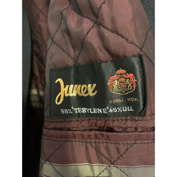 Unkwn Vintage JUNEX OF SWEDEN OVERCOAT Gray Polyester Blend | Grailed