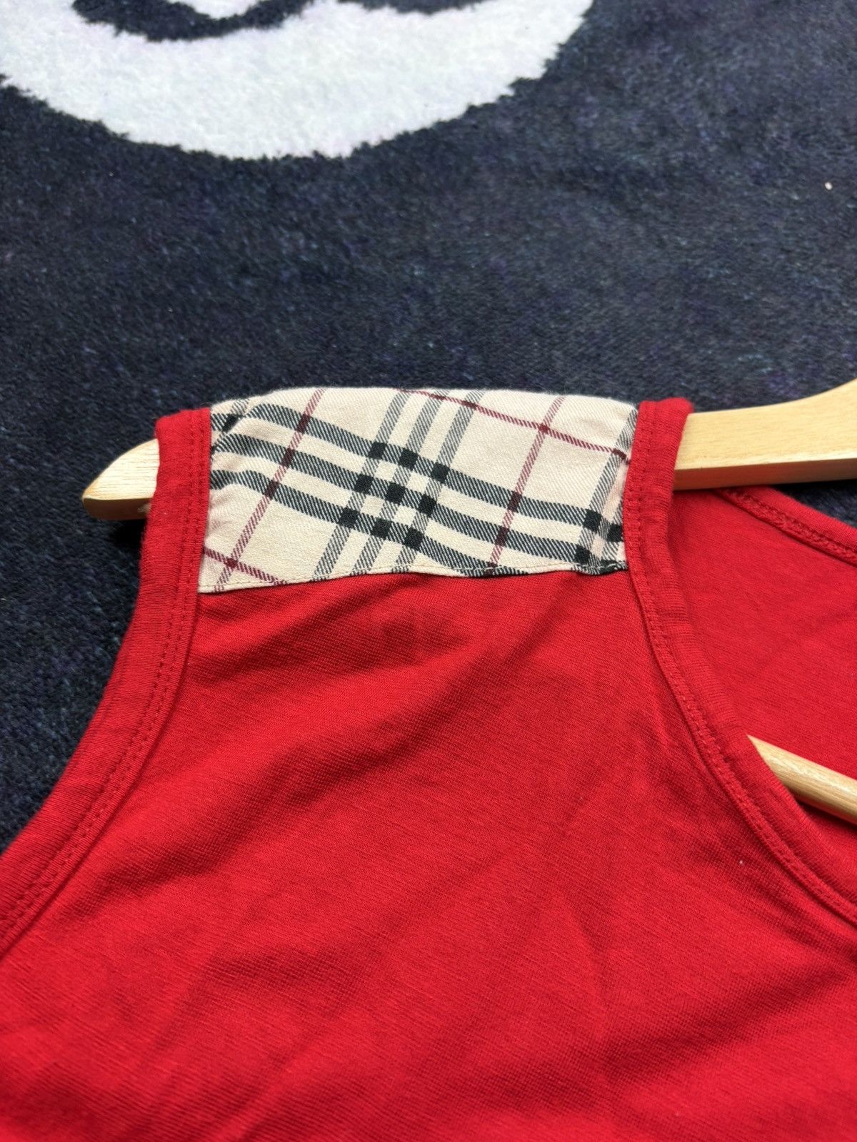 Burberry BURBERRY Vintage Checkered Mini Logo Red Tank Top Hype Size XL / US 12-14 / IT 48-50 - 6 Thumbnail