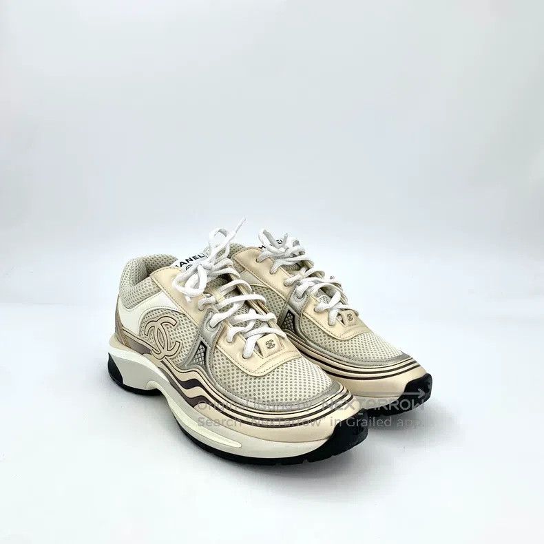 Chanel Chanel Golden Horn King Beige Double C Logo Casual Sneaker Size US 8.5 / IT 38.5 - 2 Thumbnail
