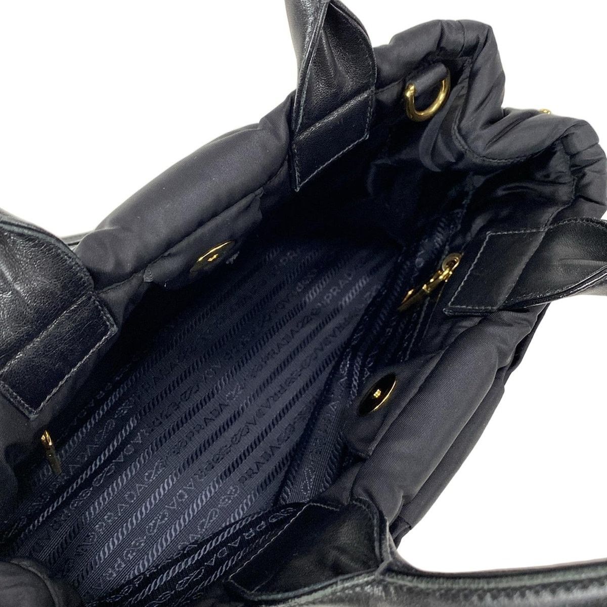 Prada PRADA Tessuto Bomber Handbag 1BG005 Size ONE SIZE - 10 Thumbnail