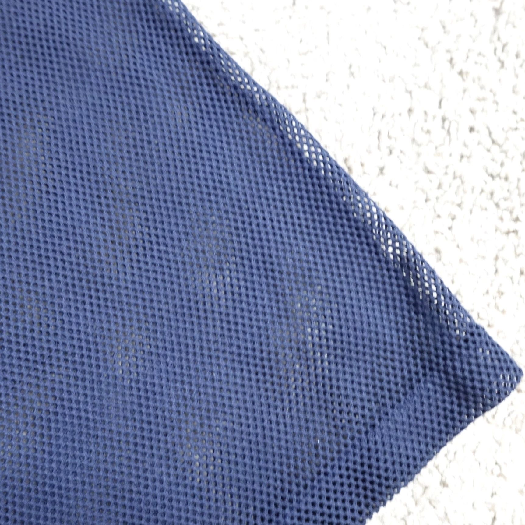 Vintage VINTAGE American Vintage Polo Shirt Mens Large Blue 70s Knit Perforated Short Sleeve Collar Button 70s Mens Size US L / EU 52-54 / 3 - 3 Thumbnail
