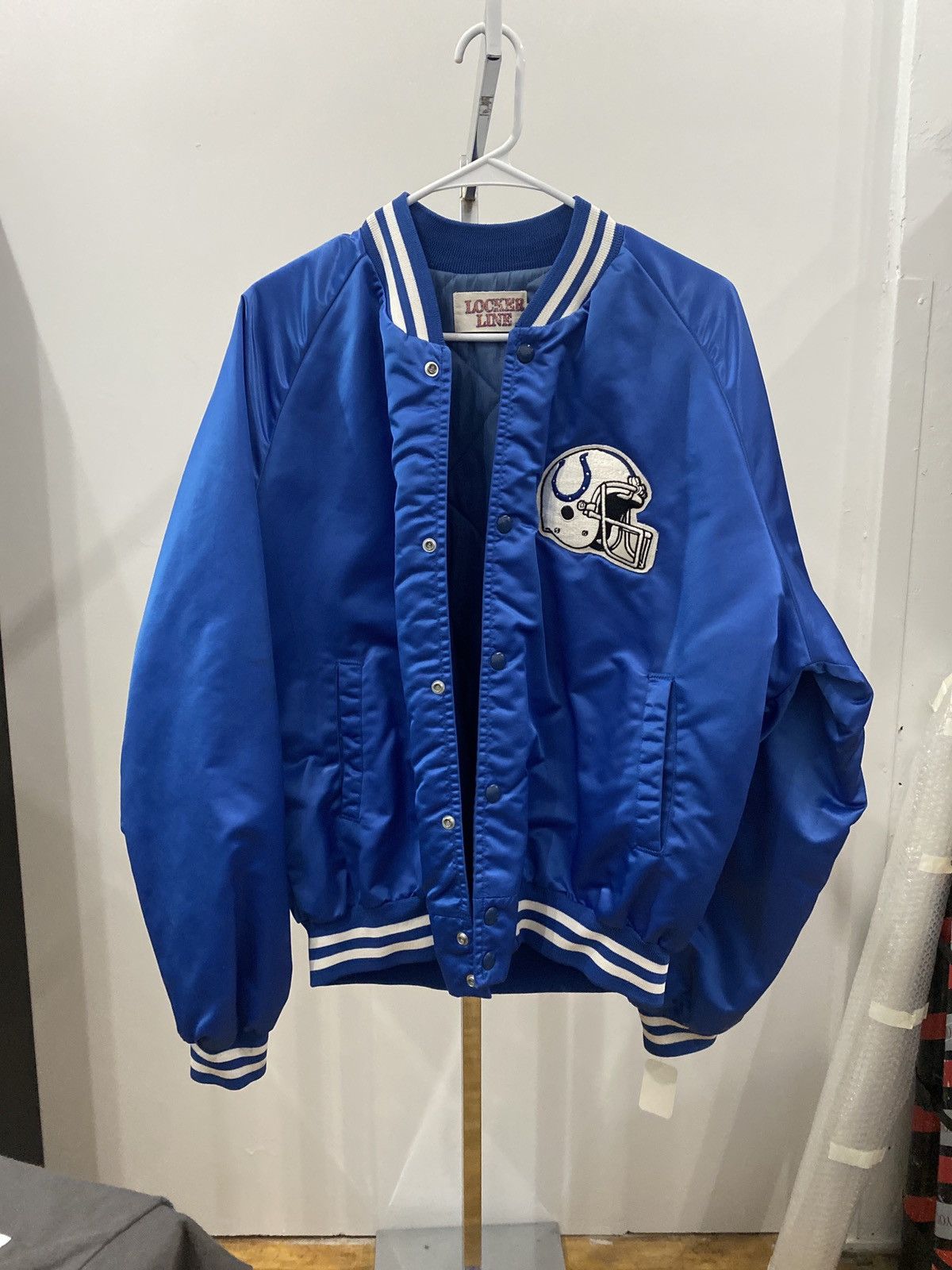 Other Vintage Locker Line Indianapolis Colts Satin Jacket Size US L / EU 52-54 / 3 - 3 Thumbnail
