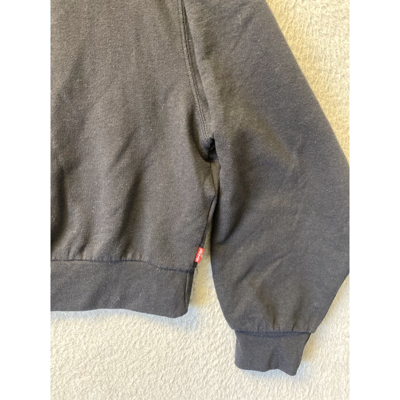 Vintage Levi's Womens Sweatshirt Size Small Black Pullover Long Sleeve Logo Activewear Size S / US 4 / IT 40 - 5 Thumbnail