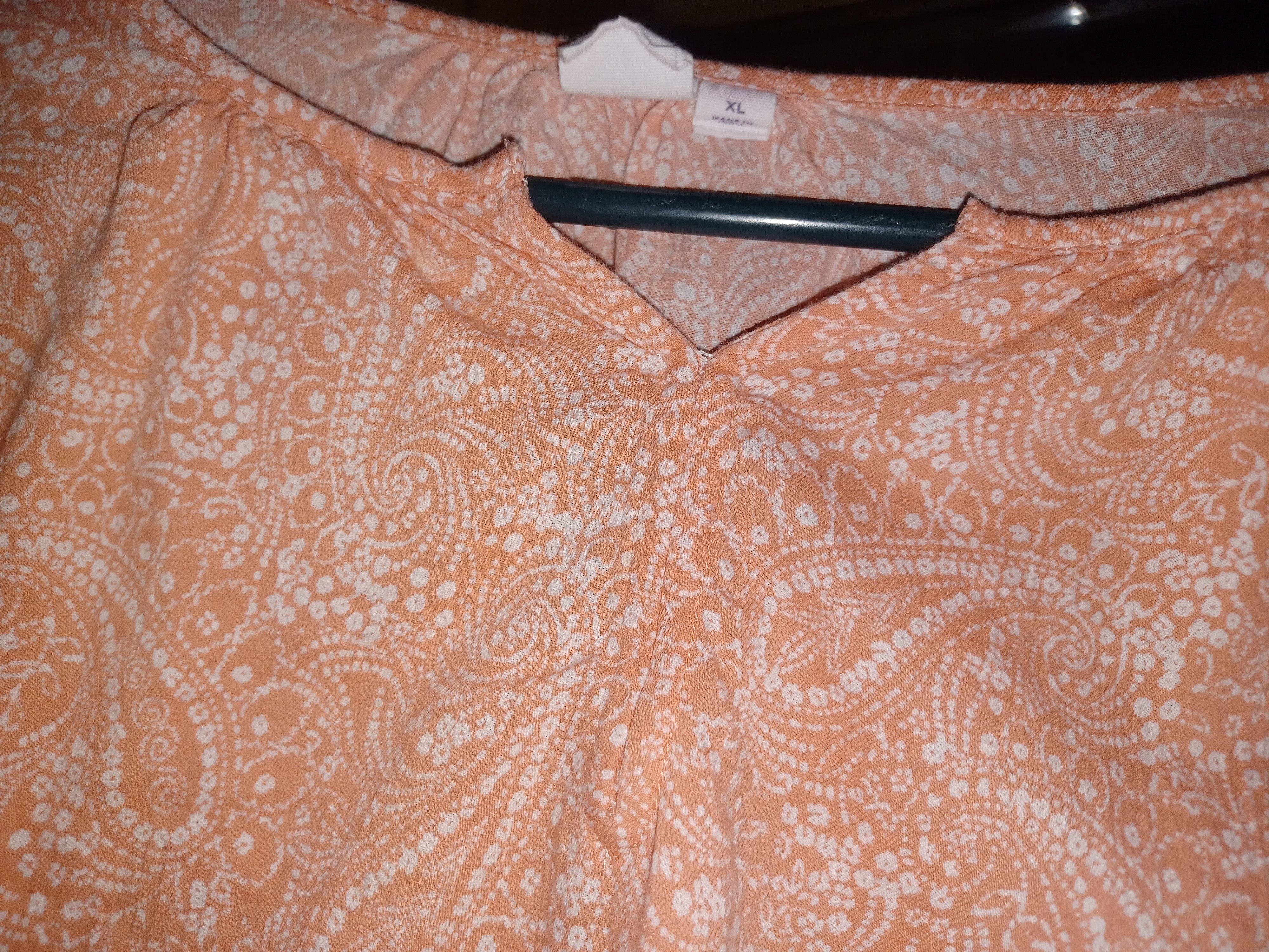 Other GAP Women's Blouse Pullover XL Salmon Paisley Size XL / US 12-14 / IT 48-50 - 4 Thumbnail