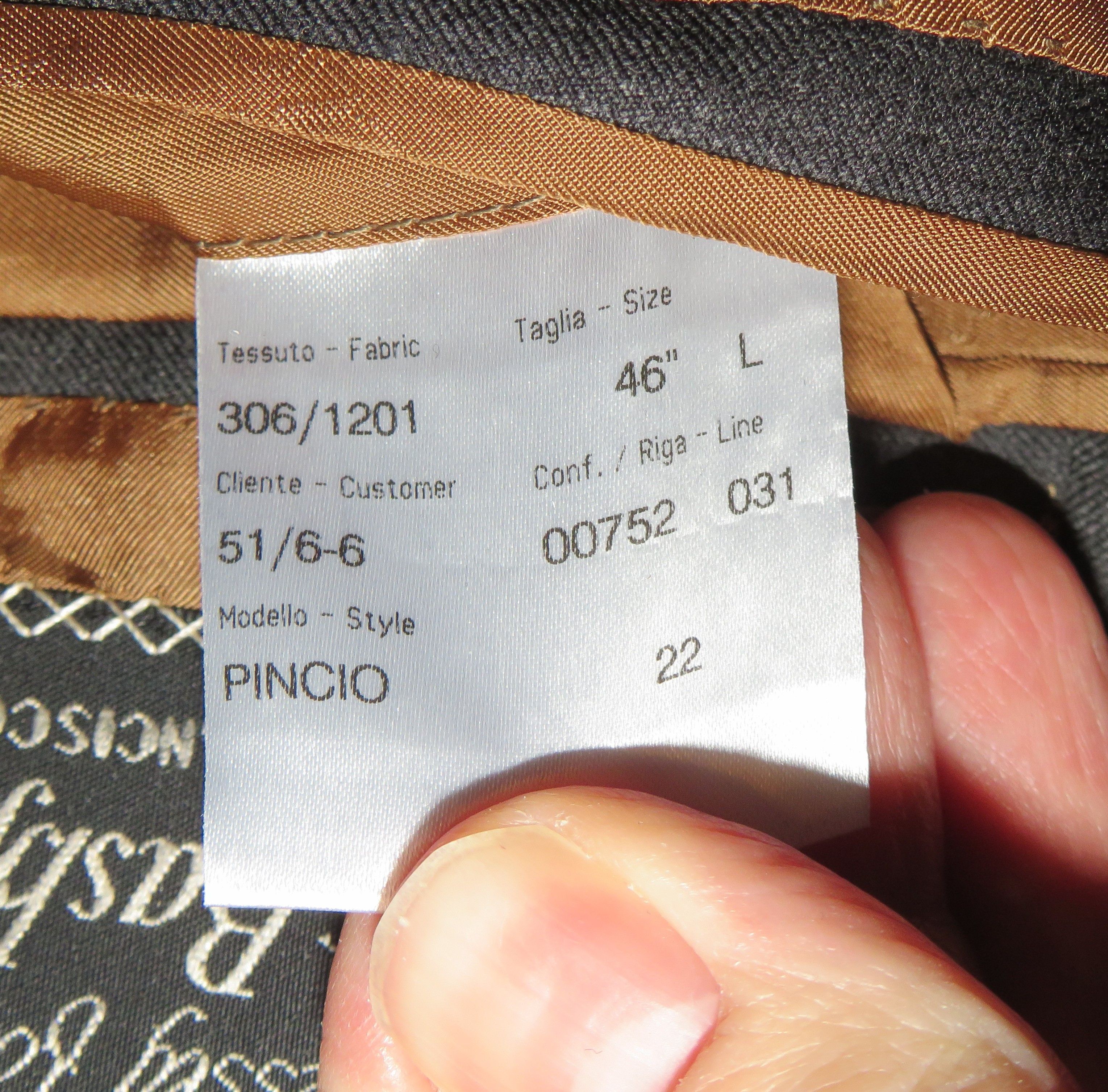 Brioni Pincio Super 150 Charcoal Stripe Two Button Suit 46L Size 46L - 17 Thumbnail