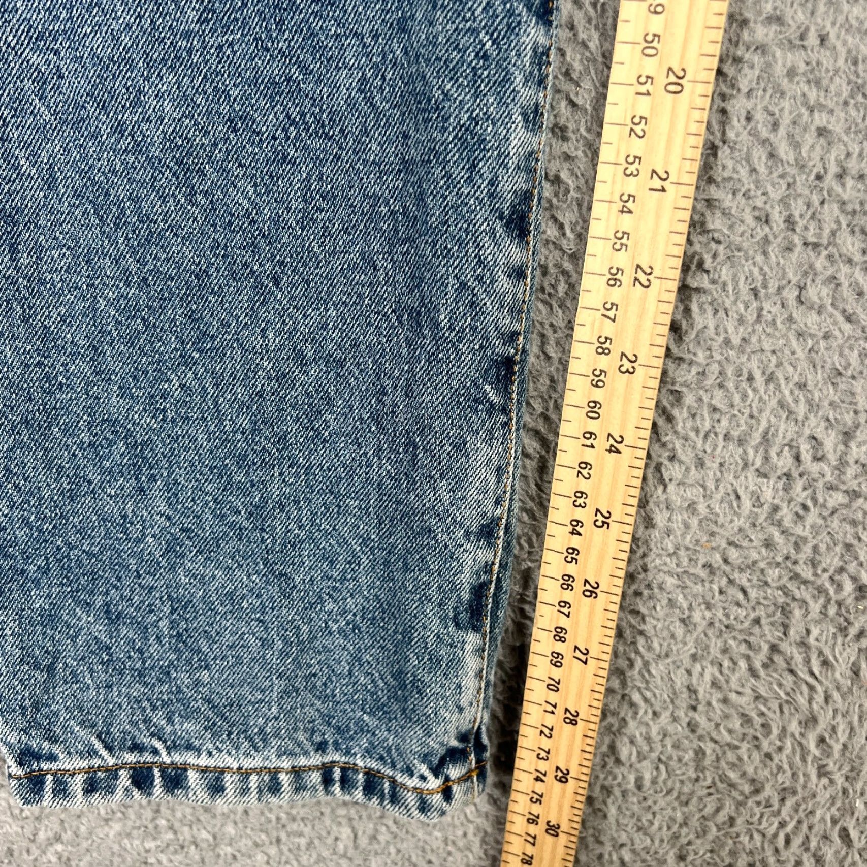 Calvin Klein Calvin Klein Jeans Women's 12 Easy Fit High Rise Straight Denim Pants Blue Stretch Size 34" / US 12 / IT 48 - 4 Thumbnail