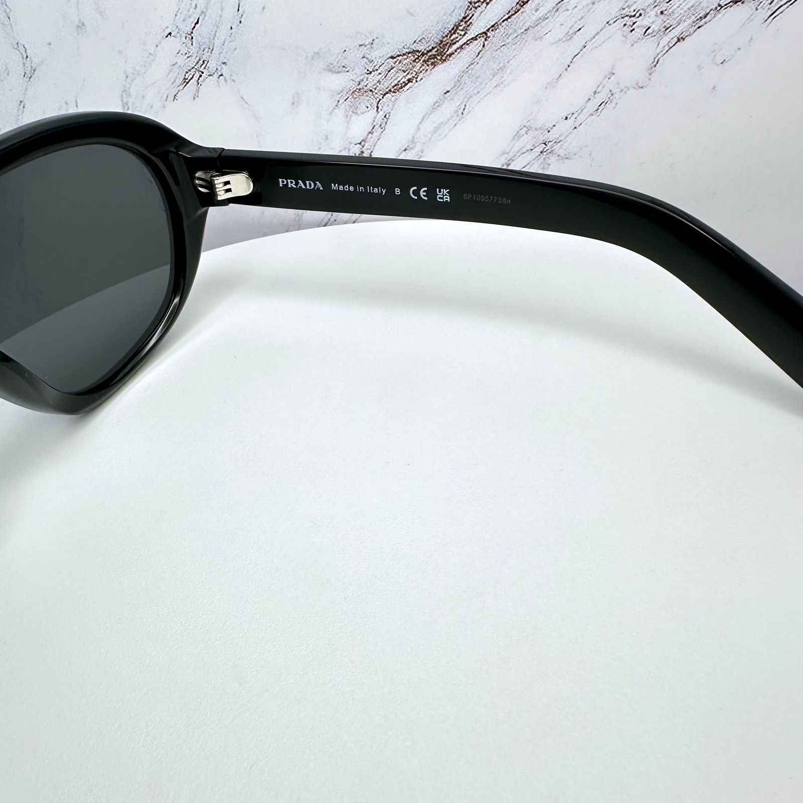 Prada New PRADA Sunglasses Black 2025 Collection Aviator Shield Size ONE SIZE - 8 Thumbnail