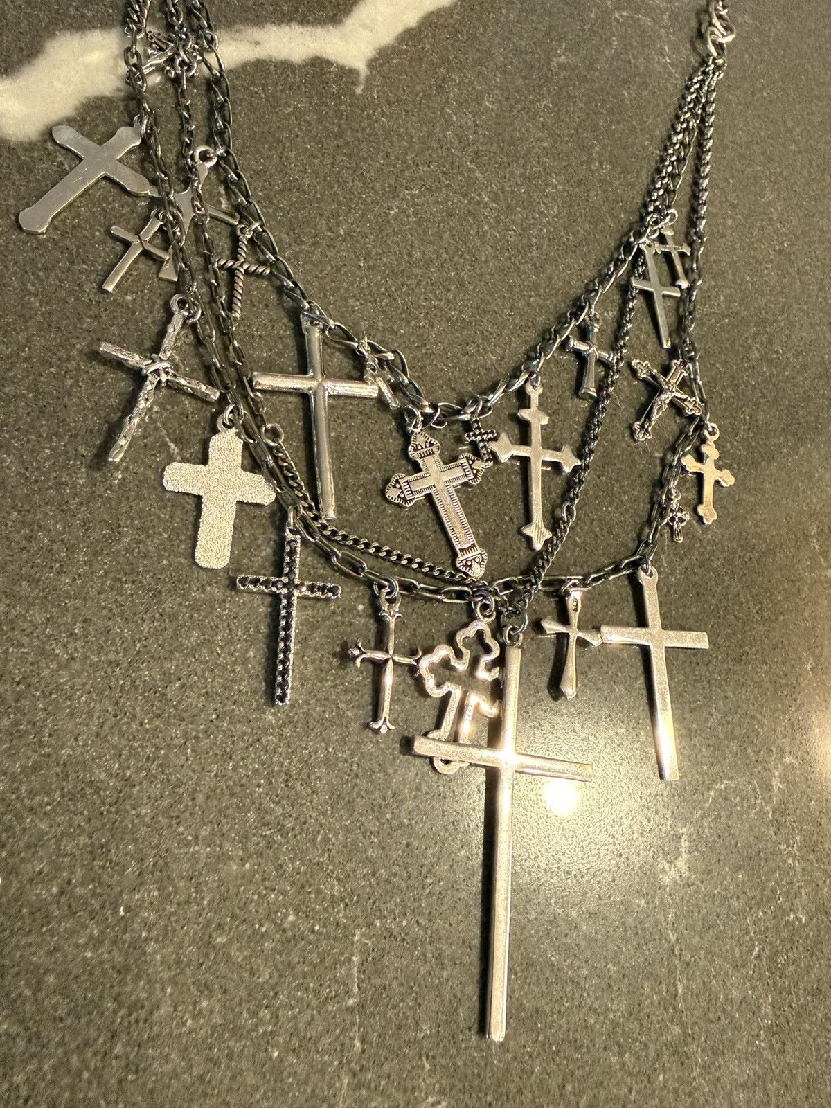Gunda Gunda Junk Heaven Full Silver Necklace Size ONE SIZE - 2 Thumbnail