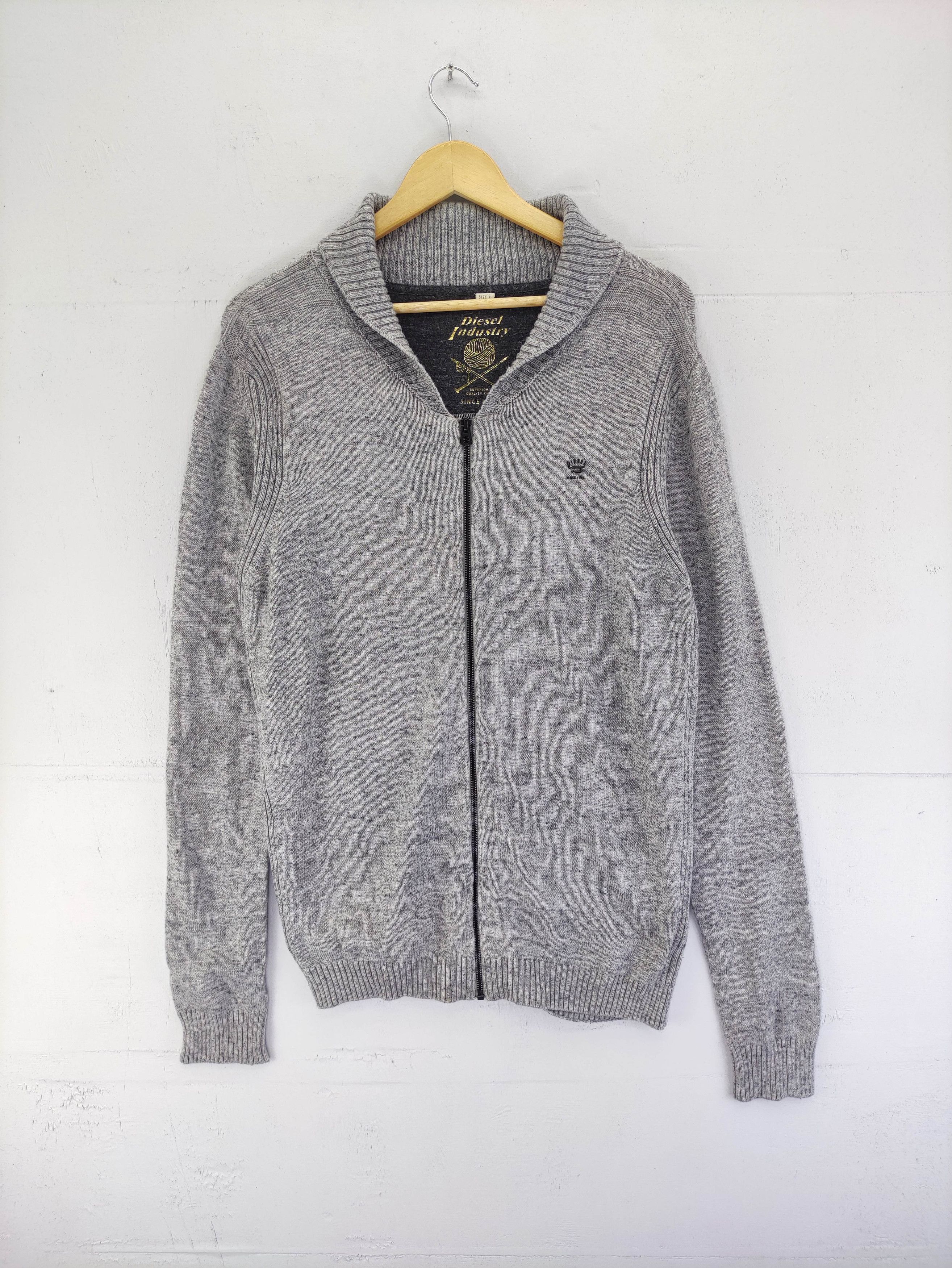 Diesel Vintage Diesel Industry knit Sweater Zipper Size US M / EU 48-50 / 2 - 1 Thumbnail