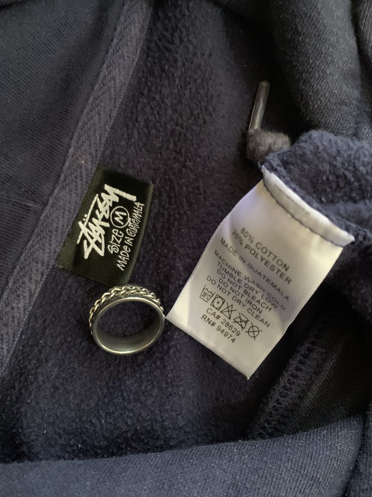 Stussy STUSSY PEACE I.S.T NAVY HOODIE Size US XL / EU 56 / 4 - 4 Thumbnail