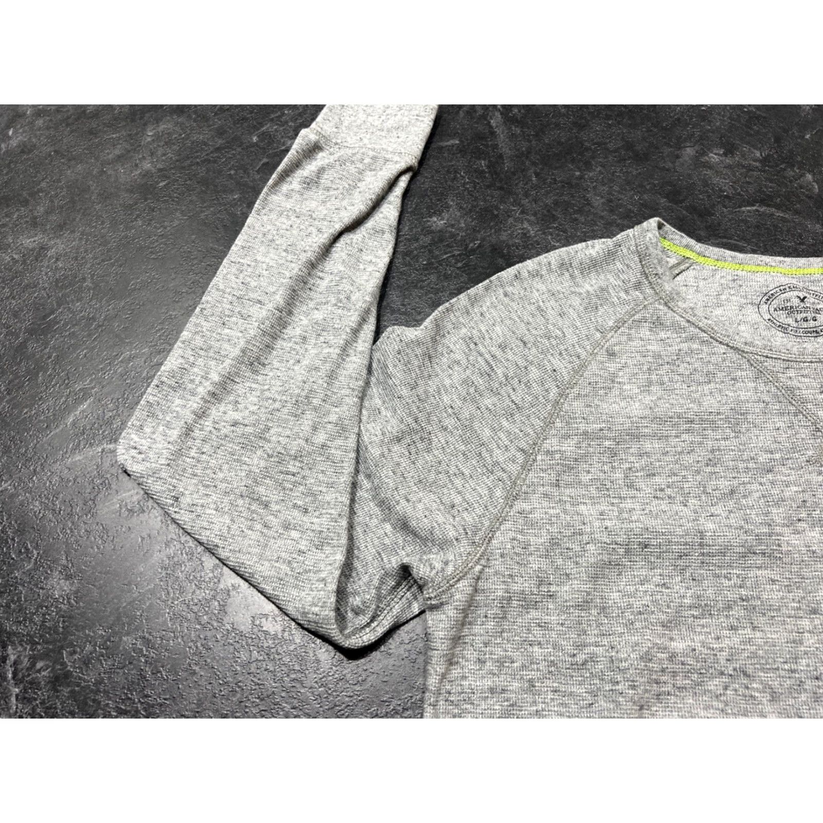 American Eagle Outfitters American Eagle Outfitters T-Shirt Mens Large L Gray Thermal Knit Outdoors Casual Size US L / EU 52-54 / 3 - 6 Thumbnail