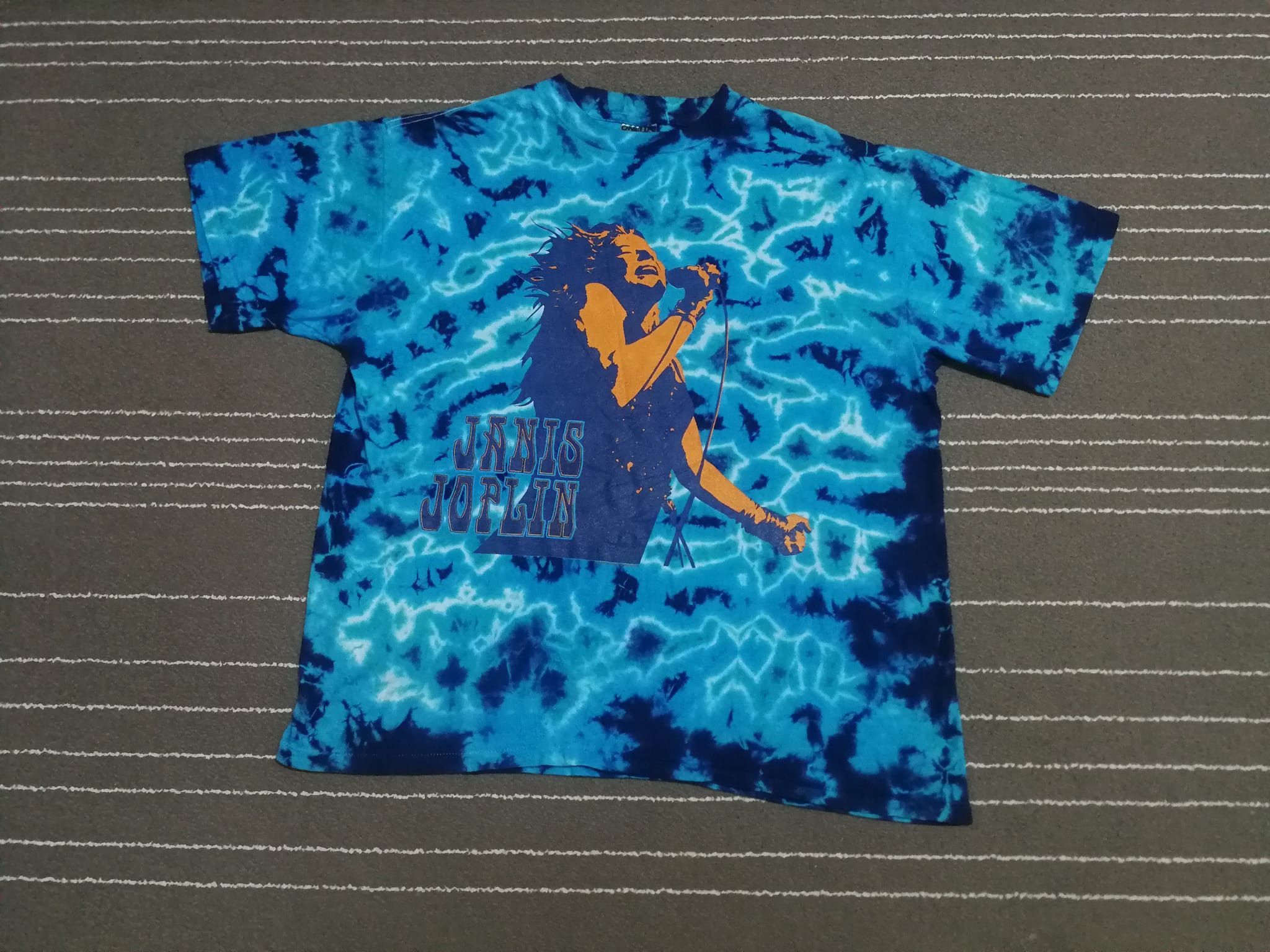 image of Rock T Shirt x Vintage Janis Joplin X Oneita 1994 Xl, Men's