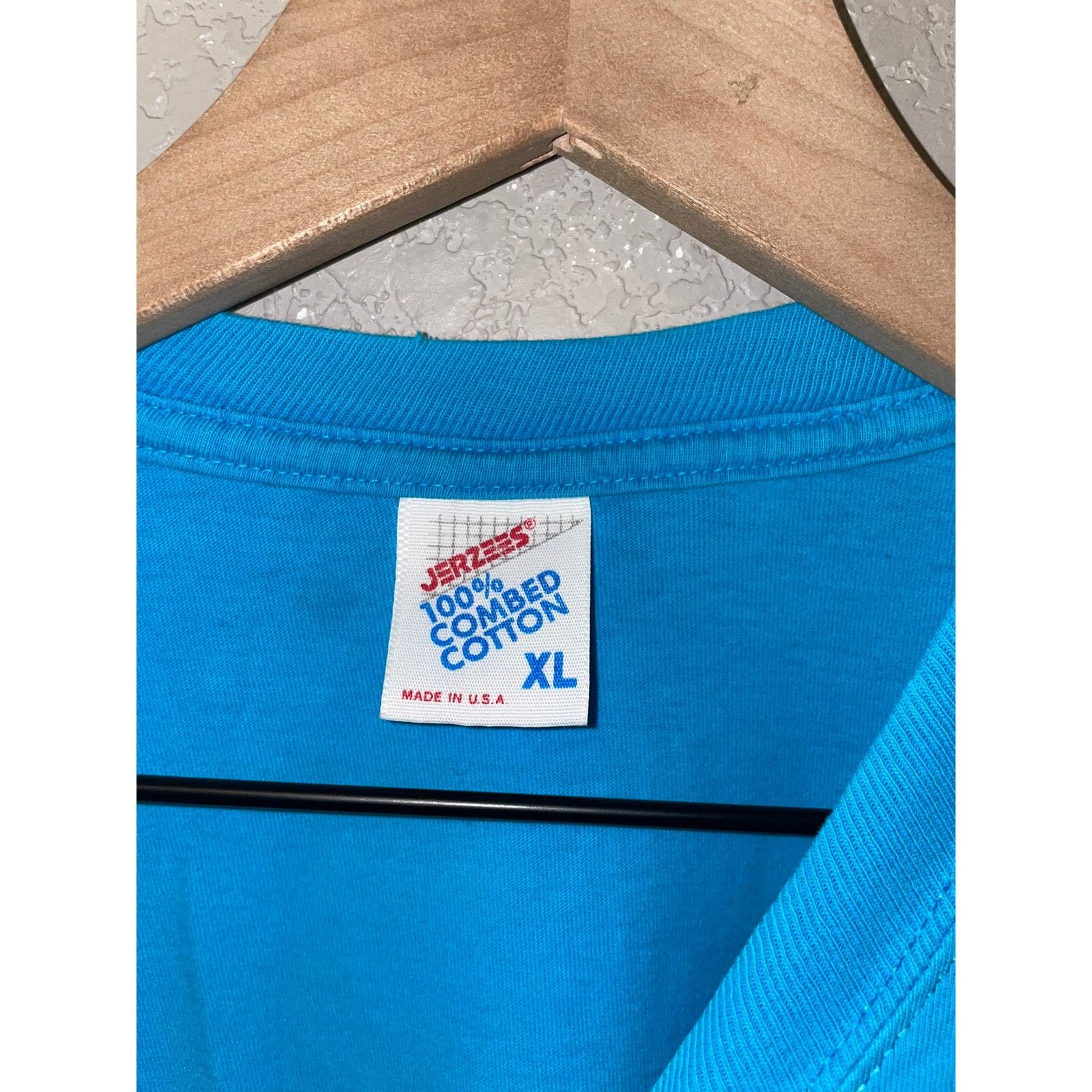Jerzees Vintage Clearwater Beach Shirt Florida Bird Blue Tee XL 90s Size US XL / EU 56 / 4 - 4 Thumbnail