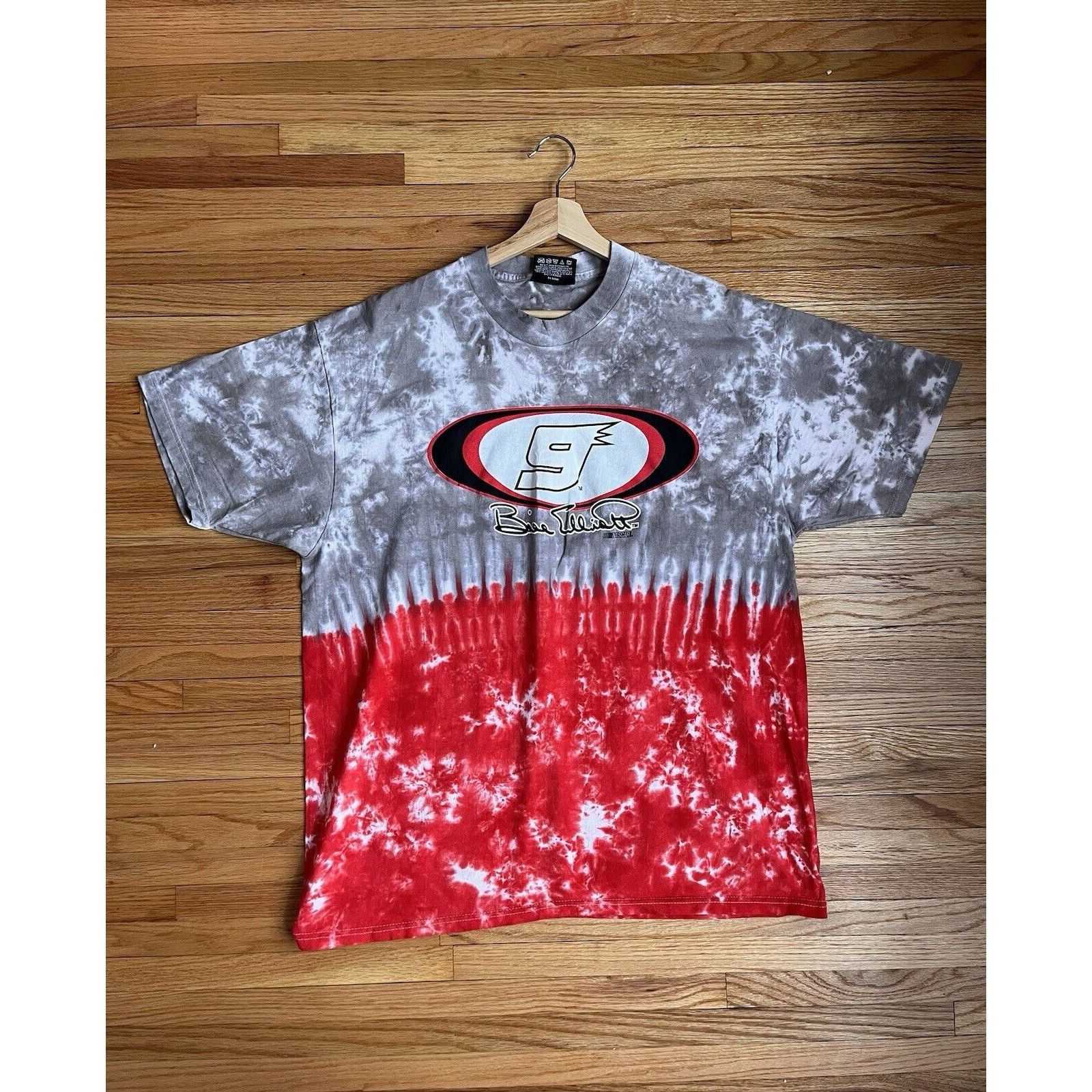 NASCAR VINTAGE NASCAR RACING BILL ELLIOT #9 TIE DYE T SHIRT SIZE L Size US L / EU 52-54 / 3 - 2 Thumbnail