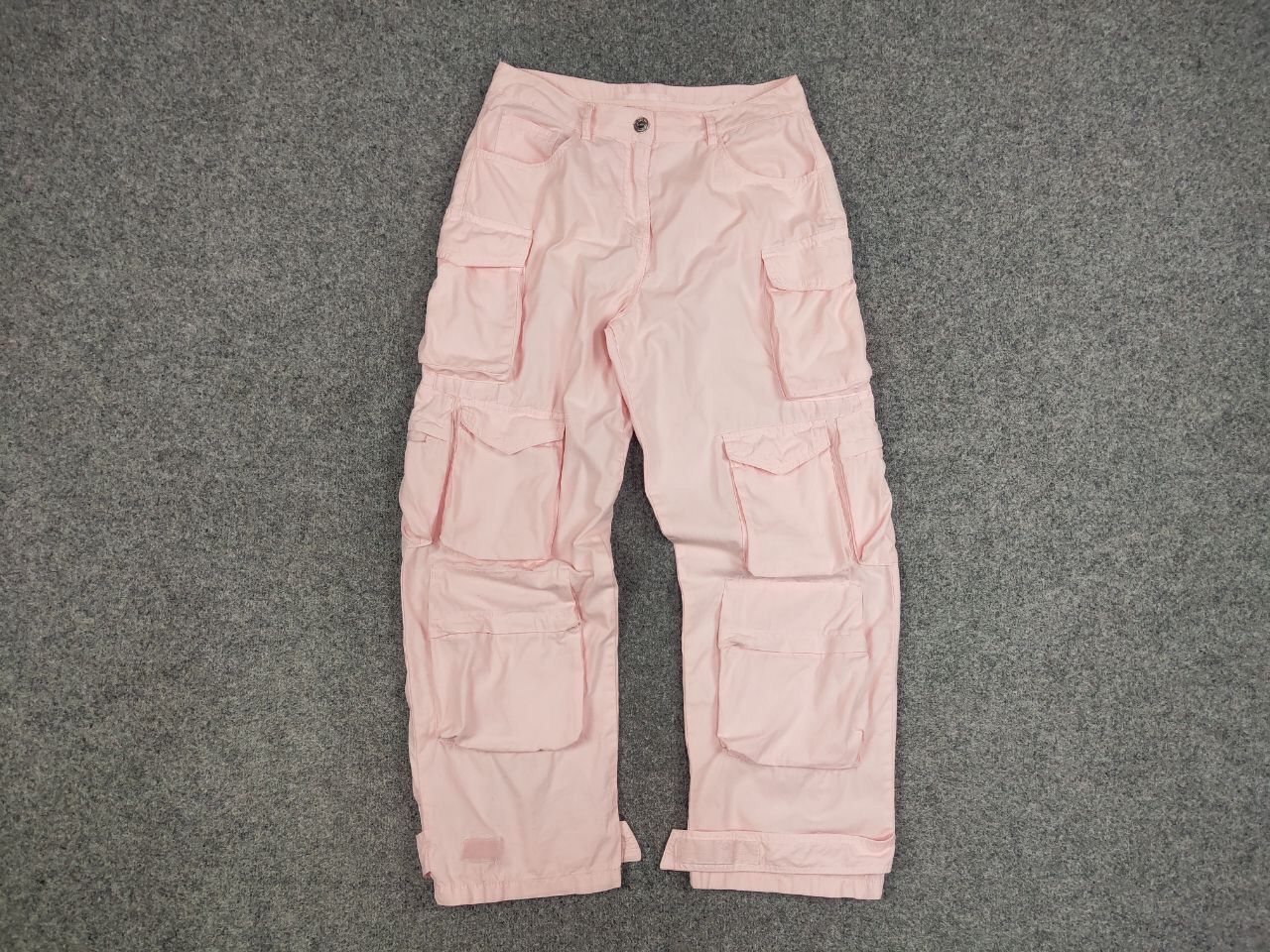 Japanese Brand Vintage 90's Japan Pink Parachute Multi pocket Cargo Pants Size 30" / US 8 / IT 44 - 8 Thumbnail