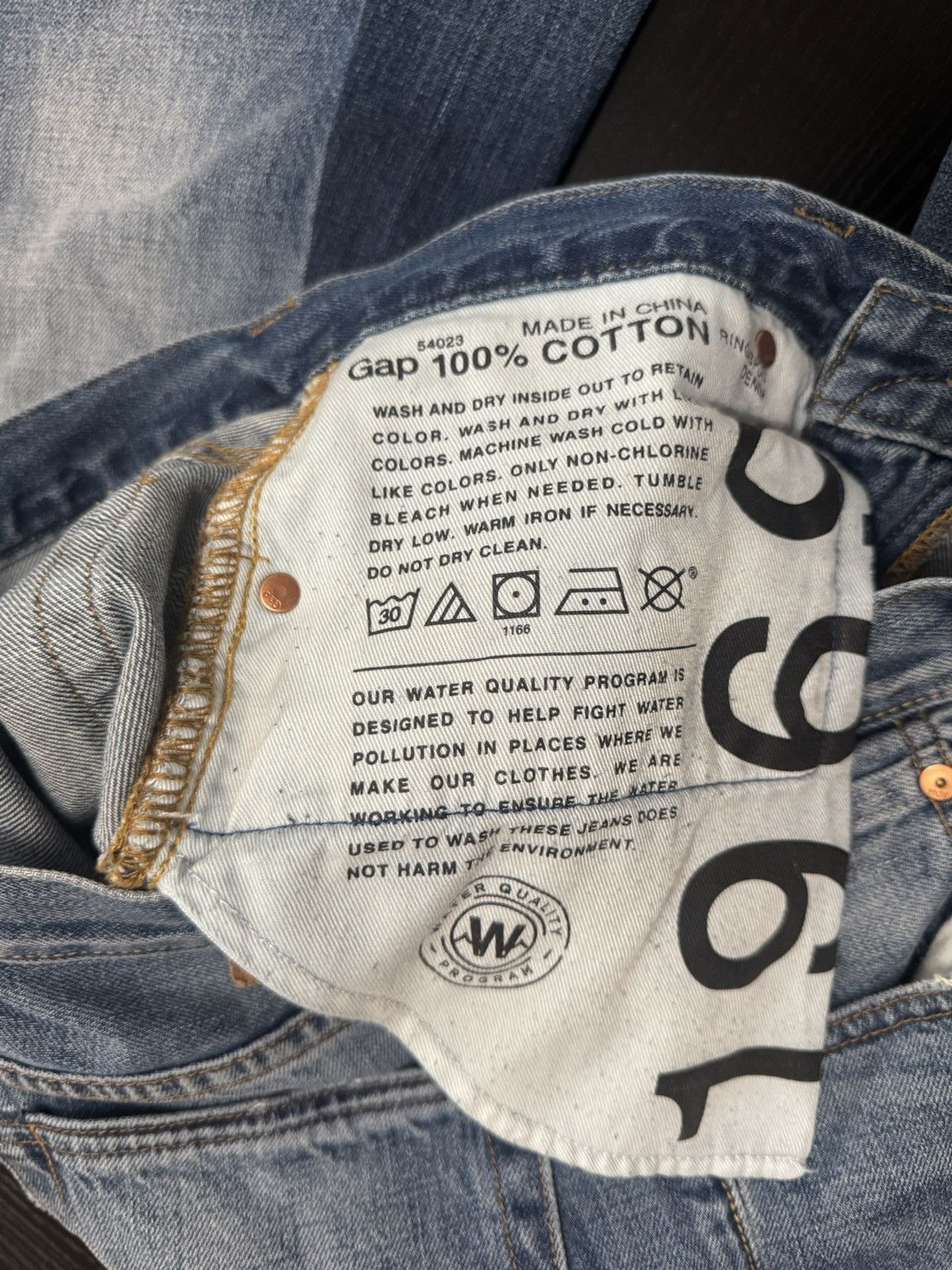 Gap Custom Vintage Gap Blue Flared Denim Jeans Size US 30 / EU 46 - 8 Thumbnail