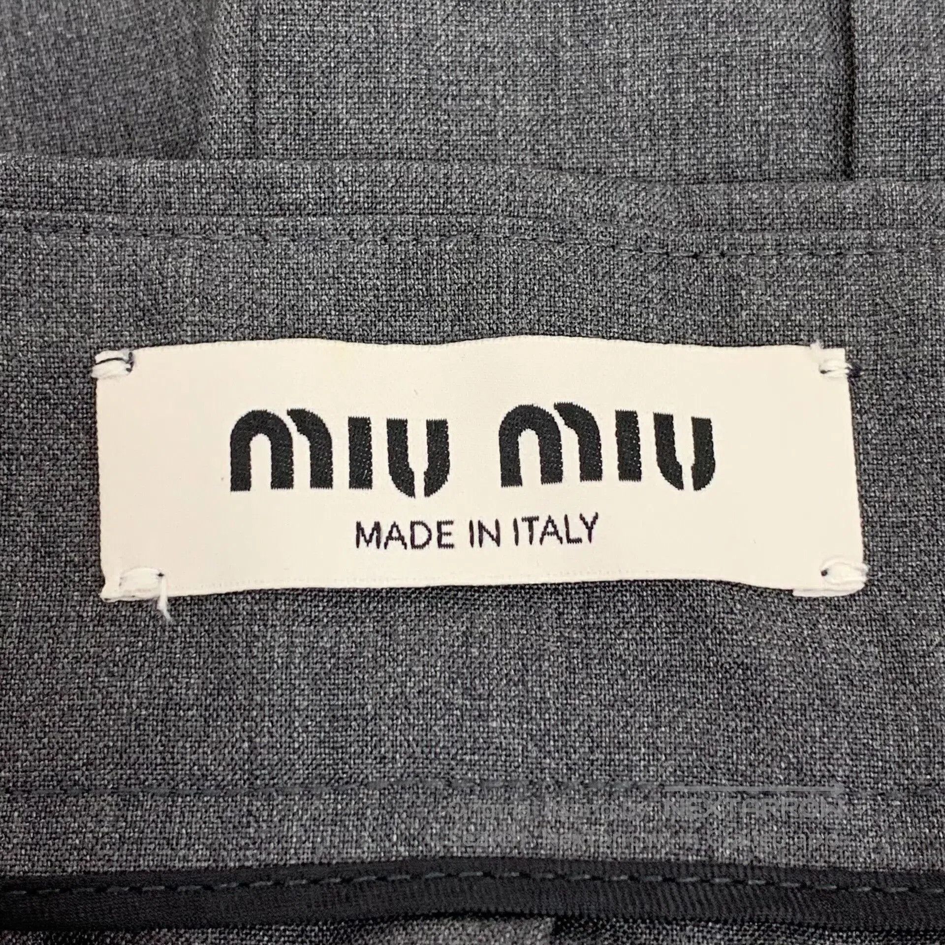Miu Miu Miu Miu Dark Gray Pleated Wool Skirt. Size US 36 / EU 52 - 5 Thumbnail