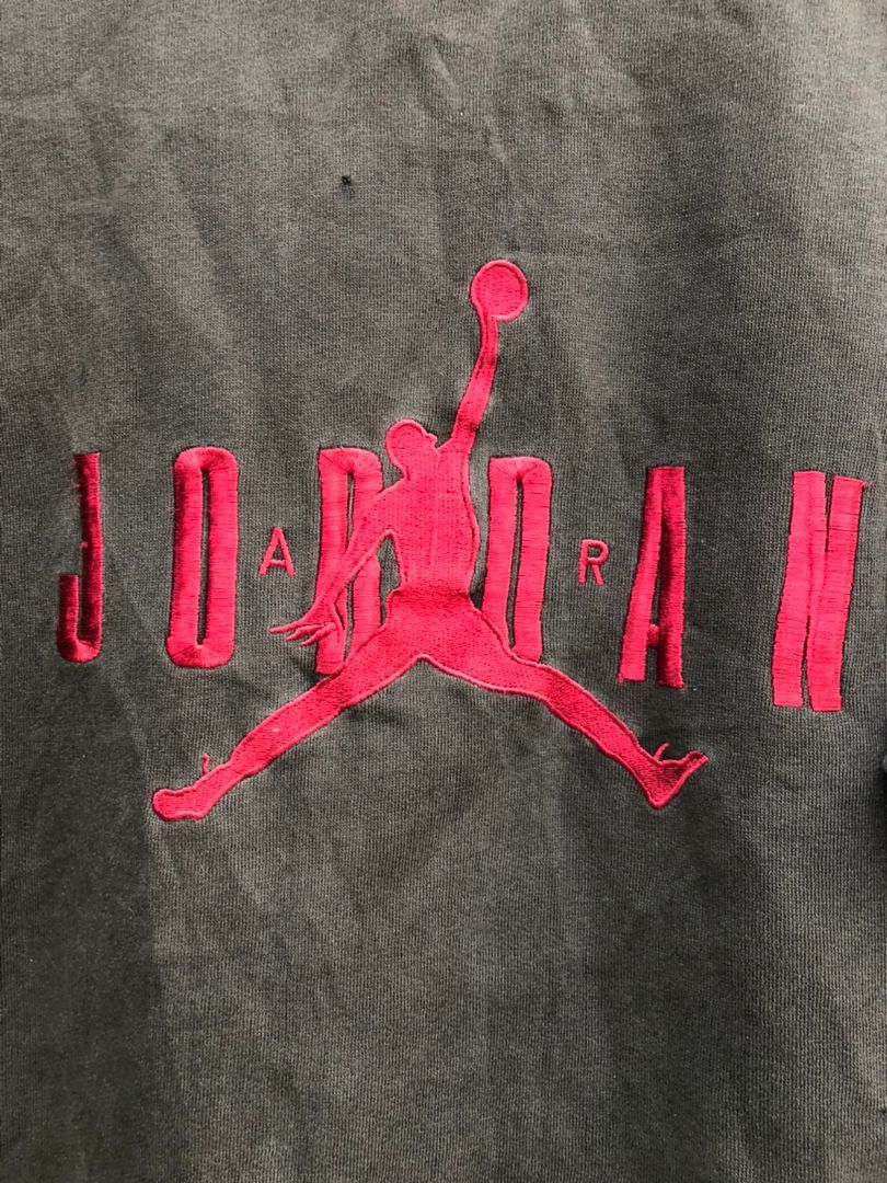 Nike × Vintage Rare‼️ Vintage 90s Nike Air Jordan Sweatshirt Distressed Size US M / EU 48-50 / 2 - 4 Thumbnail