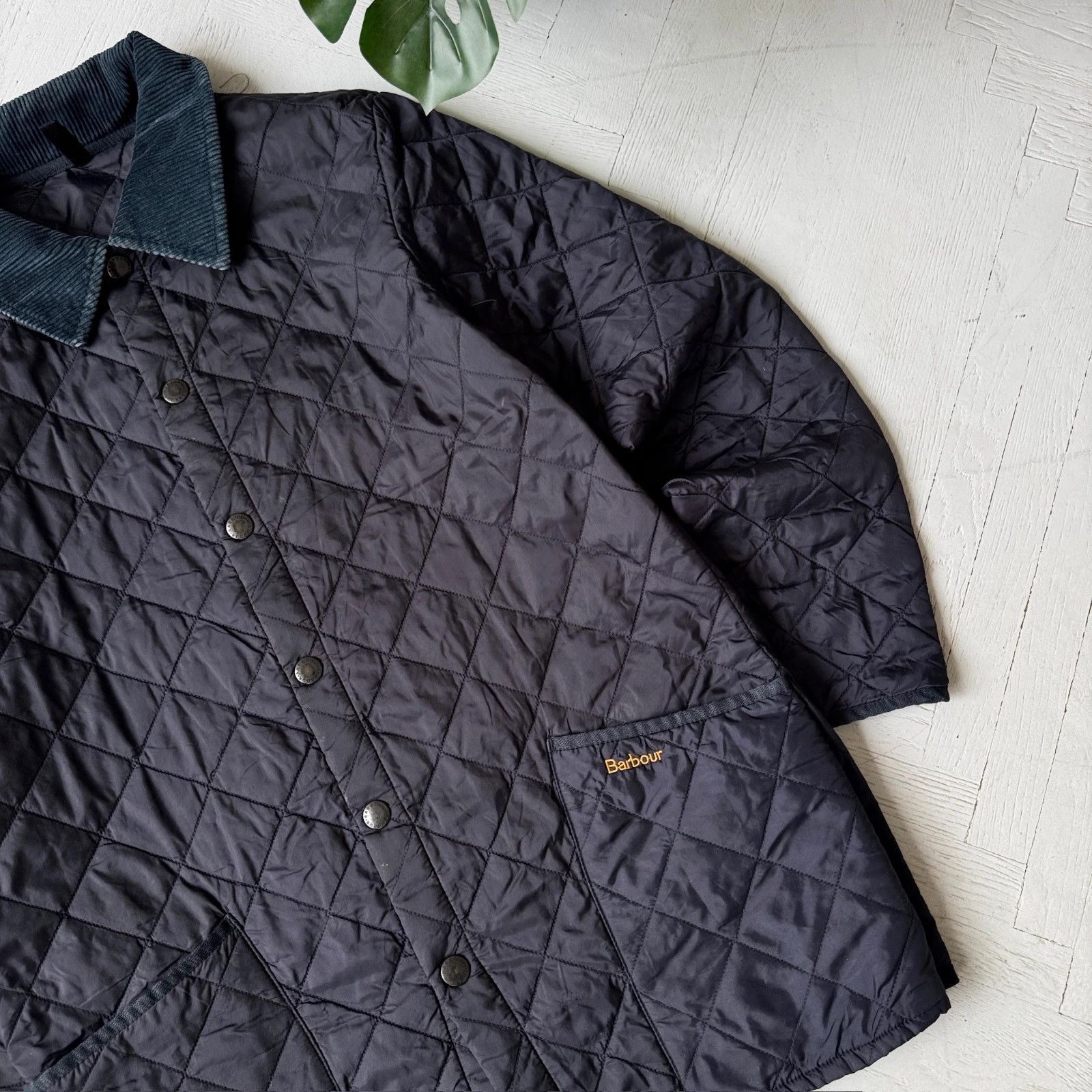 Barbour Barbour Traditional Quilted Liddesdale Jacket Corduroy Neck Size US S / EU 44-46 / 1 - 3 Thumbnail