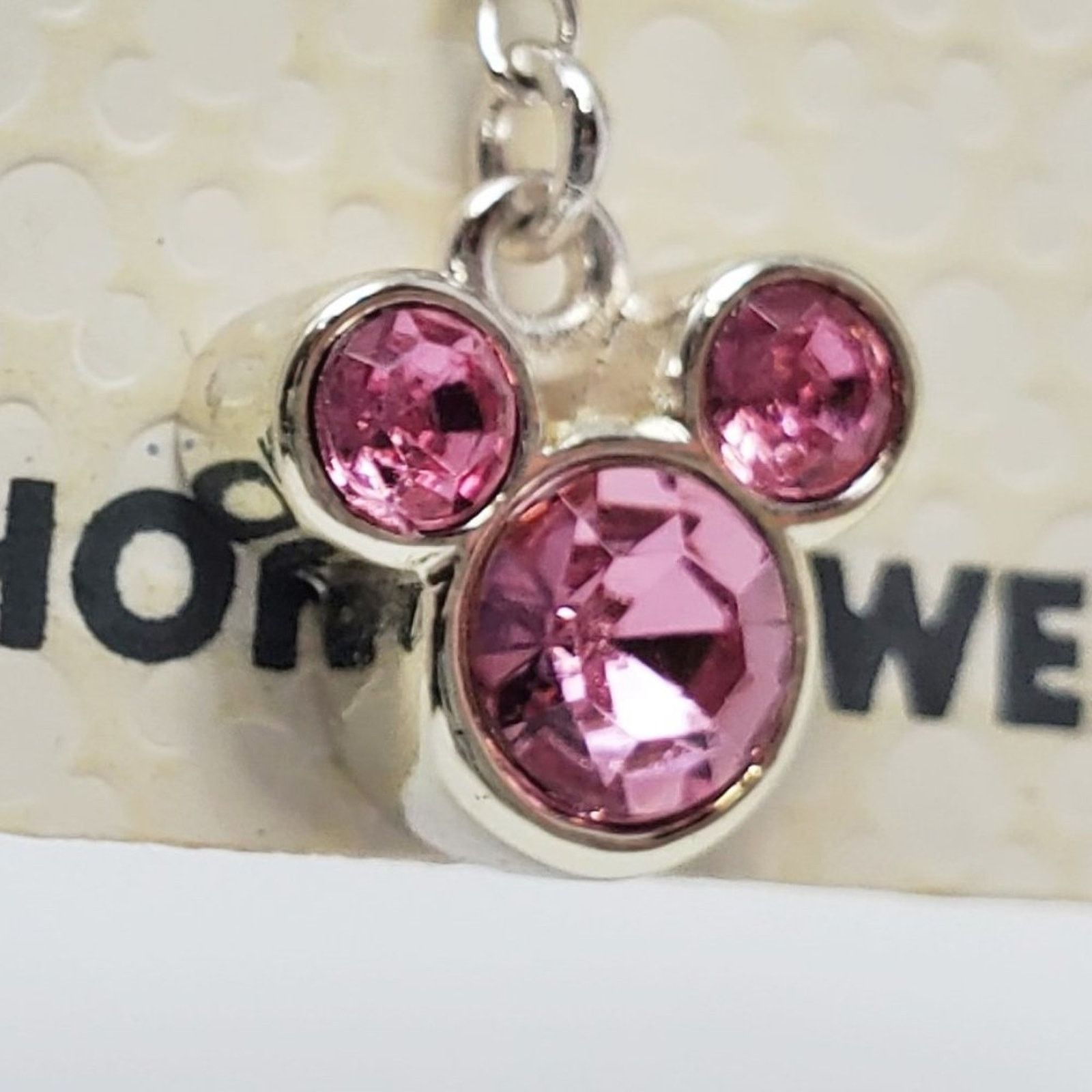 Disney Disney Parks Mickey Mouse Pink Rhinestone Charm Size ONE SIZE - 4 Thumbnail