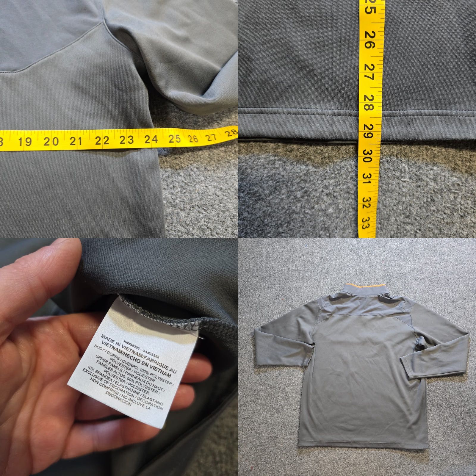 Nike Nike Jacket Mens XL Gray Golf 1/4 Zip DriFit Long Sleeve Casual Athleisure Size US XL / EU 56 / 4 - 8 Thumbnail