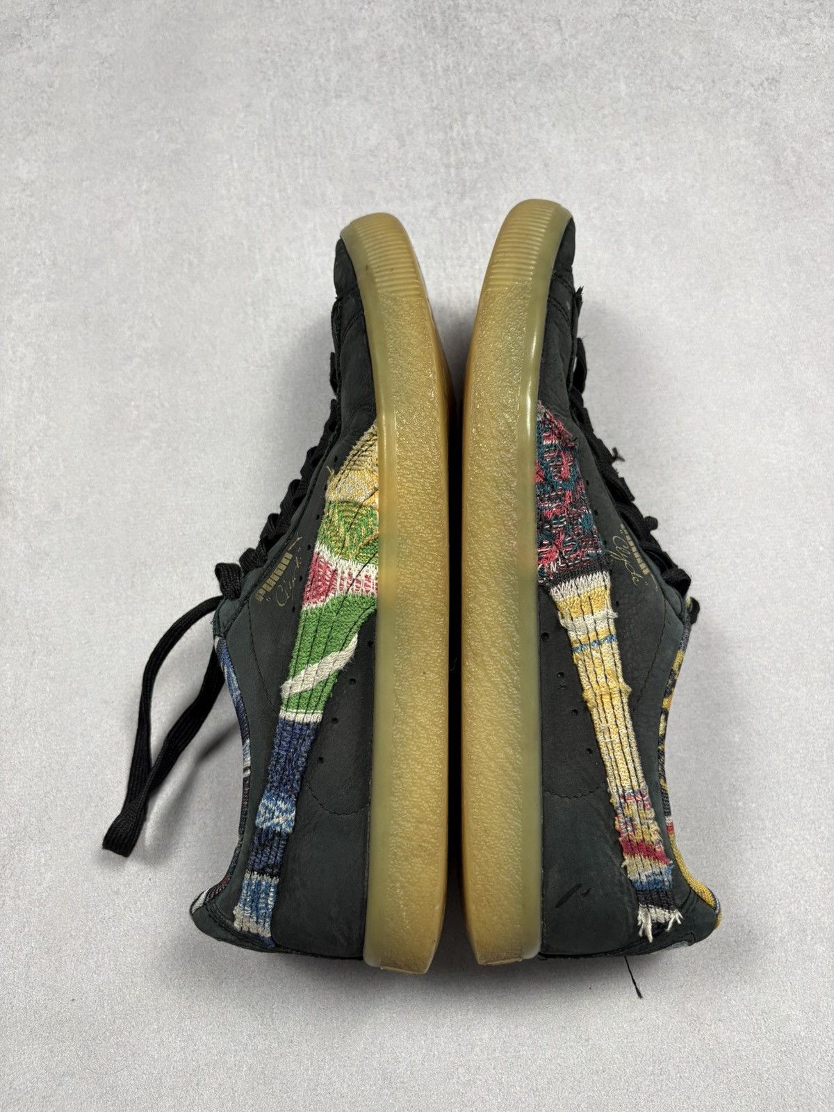Puma Distressed Puma Clyde Coogi Patchwork Sneakers Gum Sole Y2K Size US 9.5 / EU 42-43 - 5 Thumbnail