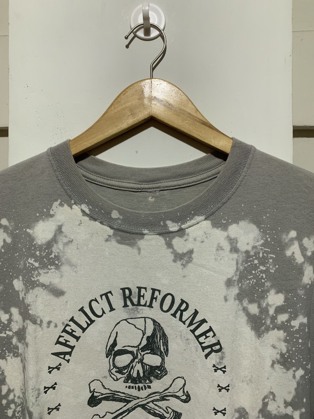 Japanese Brand Japanese Afflict Reformer Skull Poem Tie Dye Tee Shirt Size US XL / EU 56 / 4 - 9 Thumbnail