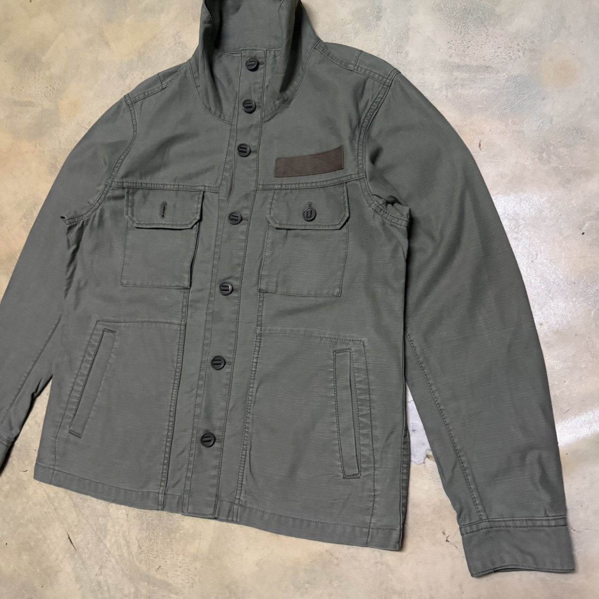 Vintage Beams Military Army Style Button Up Jacket Size US L / EU 52-54 / 3 - 2 Thumbnail
