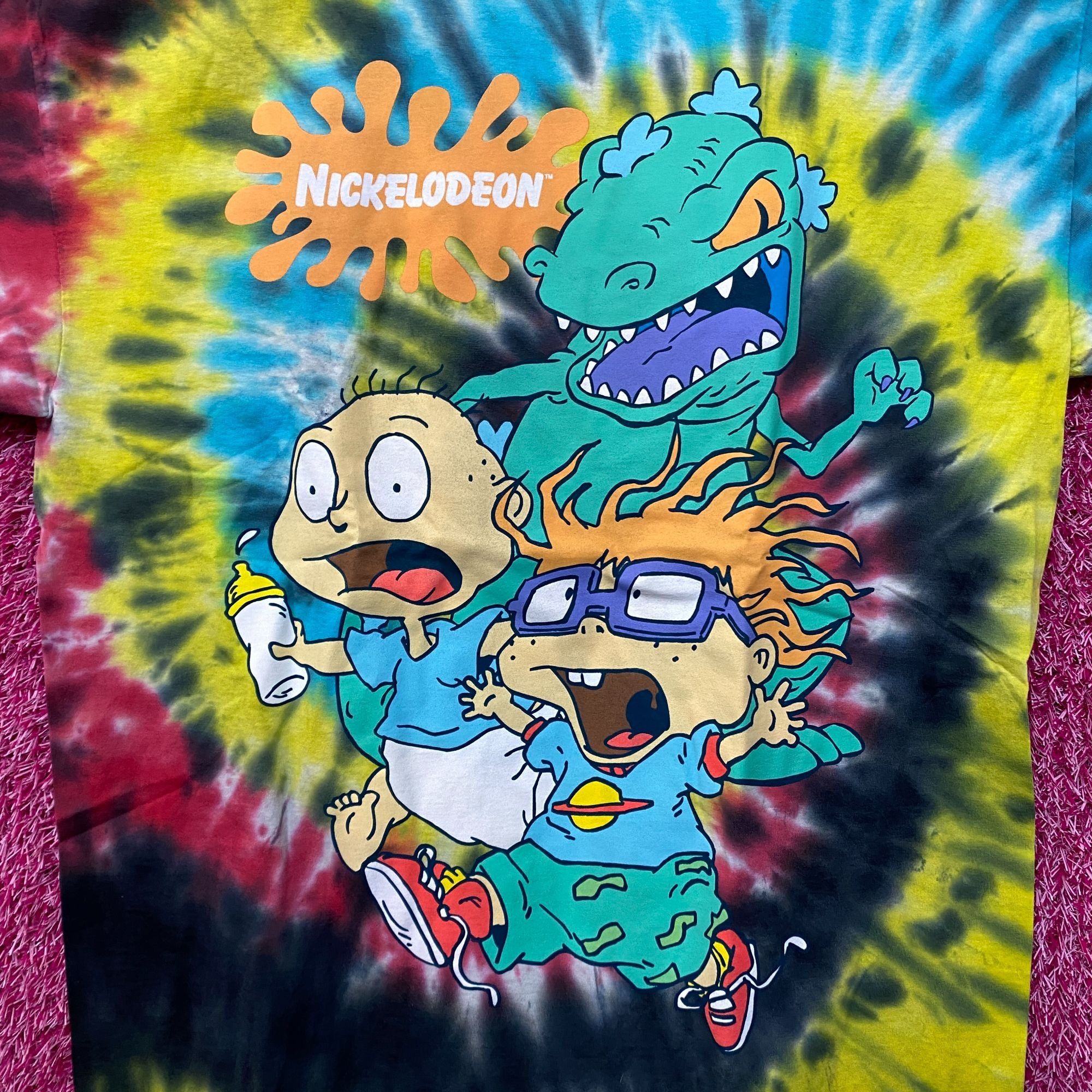 Nickelodeon Rugrats tie dye Tshirt size medium Size US M / EU 48-50 / 2 - 2 Thumbnail