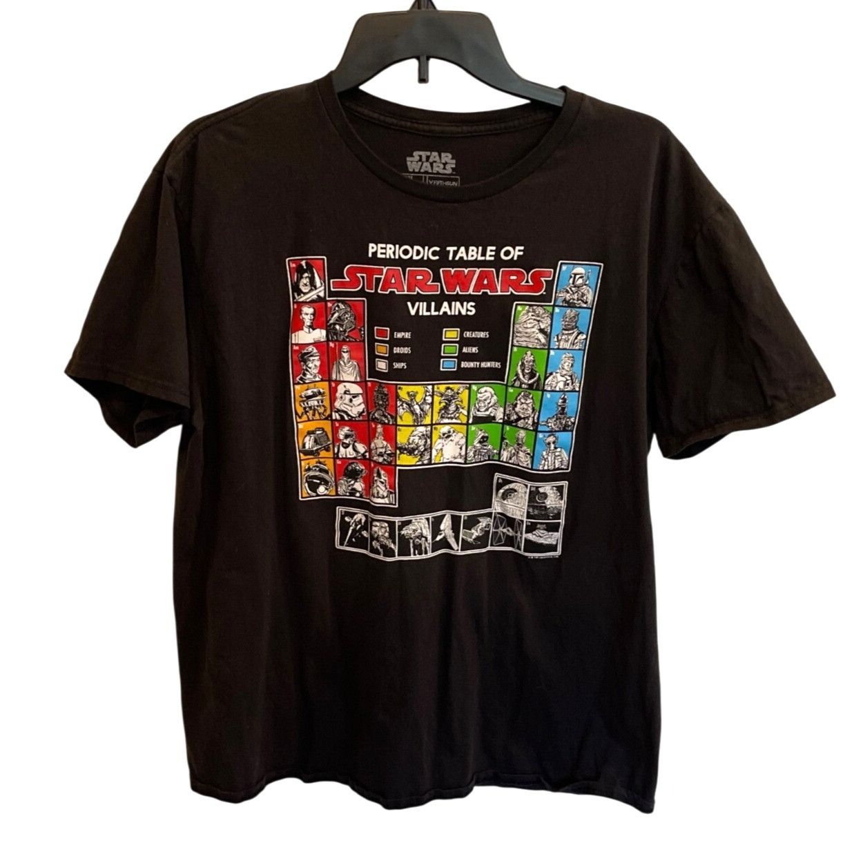 Star Wars Star Wars Periodic Table of Villains T-shirt Black Cotton Gr Size US L / EU 52-54 / 3 - 1 Thumbnail