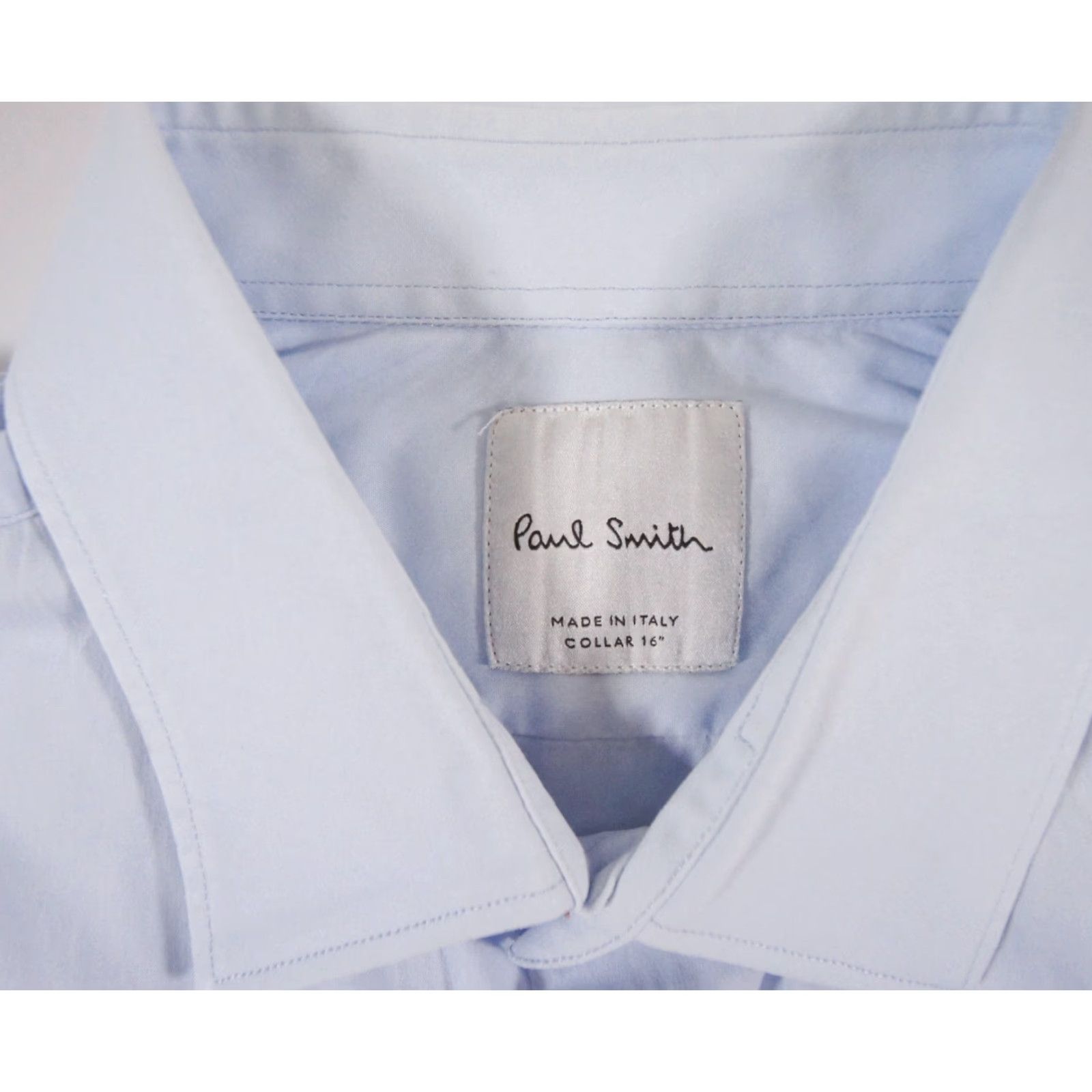 Paul Smith Paul Smith Blue Button-Up Shirt Men's 16" Long Sleeve Regular Fit Casual Business Size 42R - 4 Thumbnail