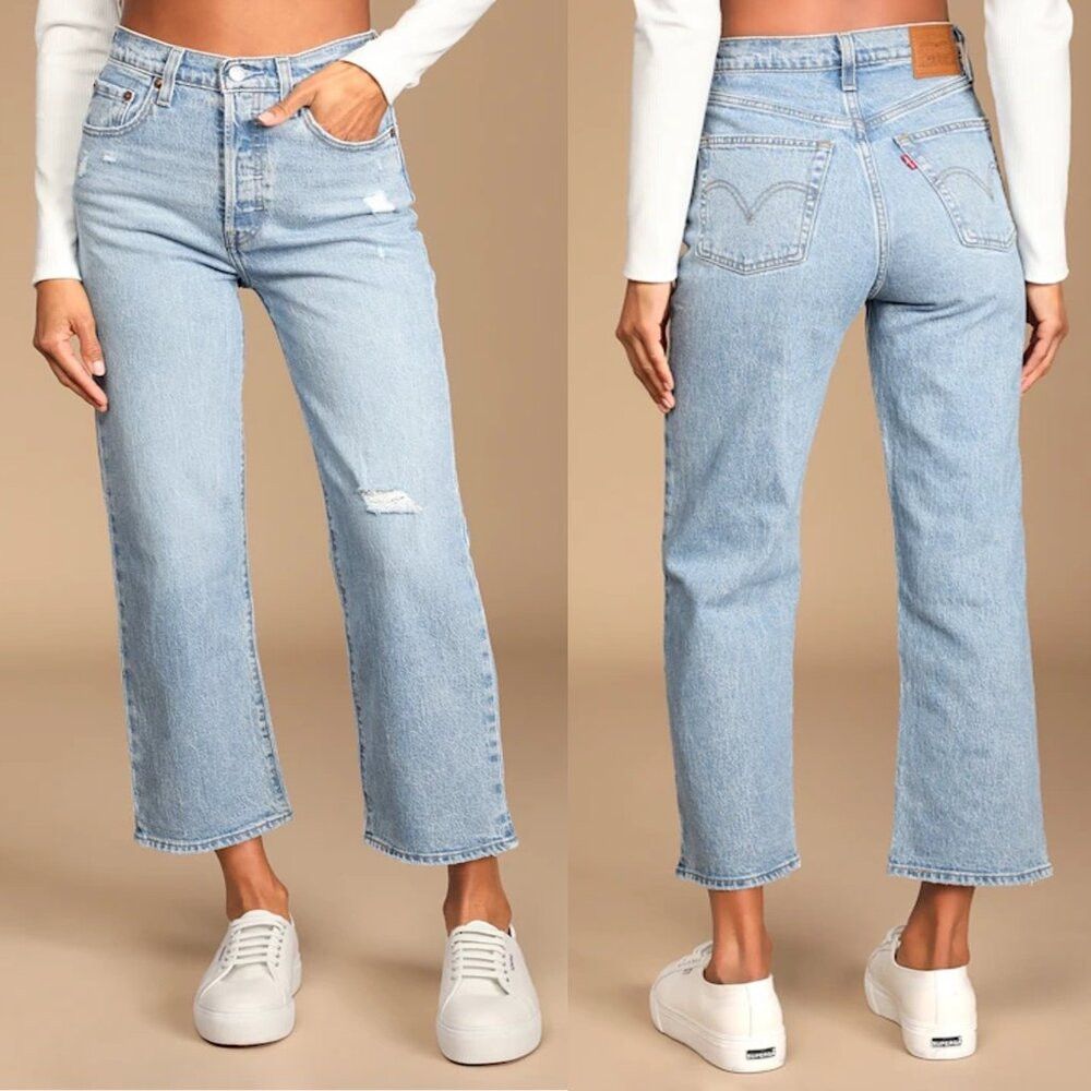 NWT New $108 Levi's Ribcage Straight Ankle Jeans Size 18W